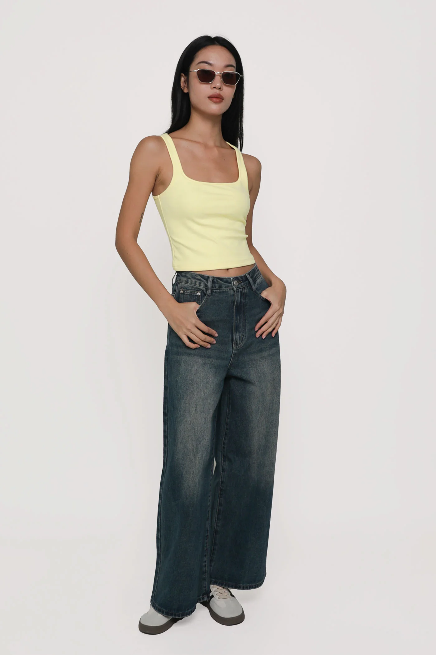 Regular Benjamin Wide Leg Denim Jeans - Image 19
