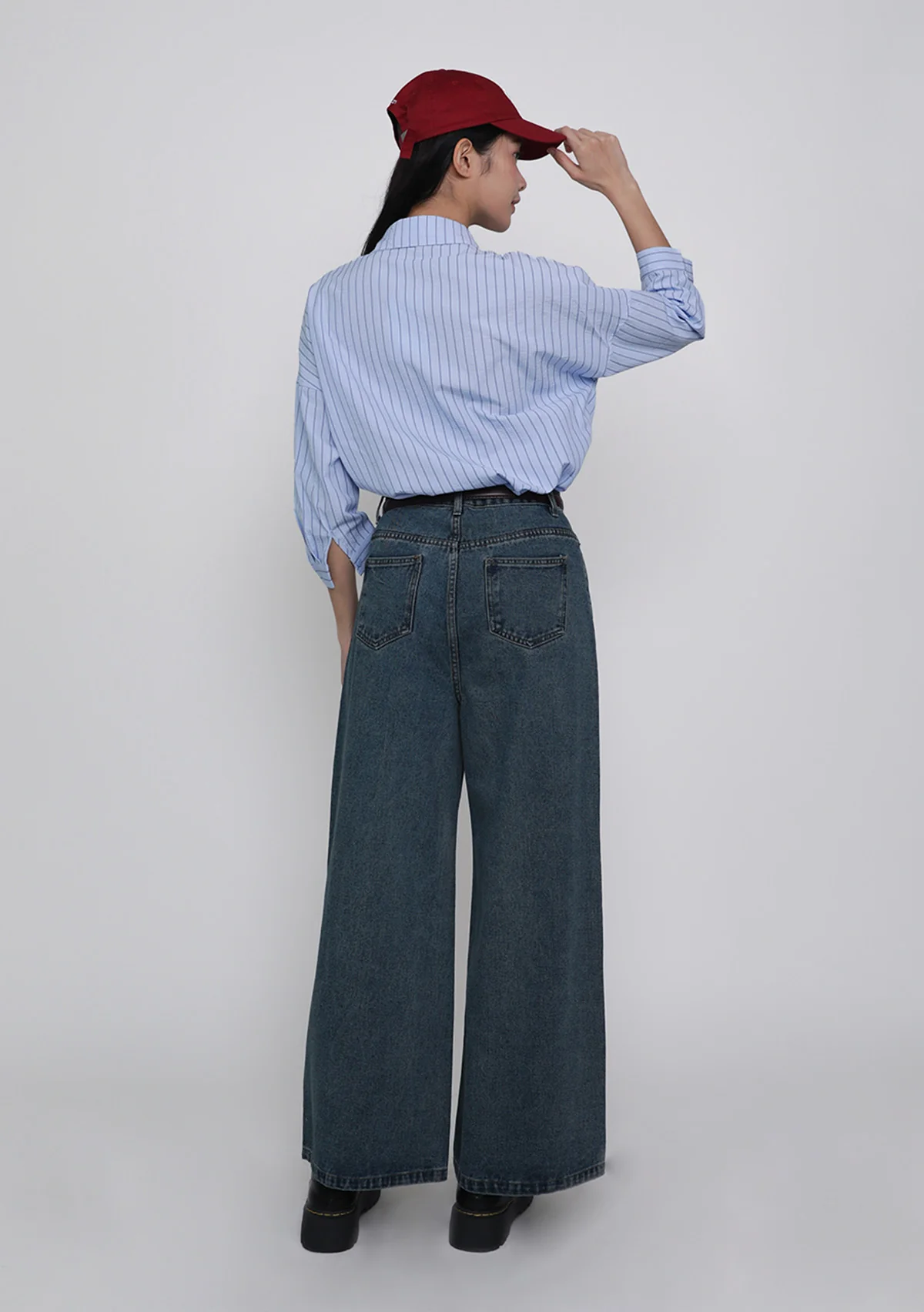Petite Benjamin Wide Leg Denim Jeans - Image 29