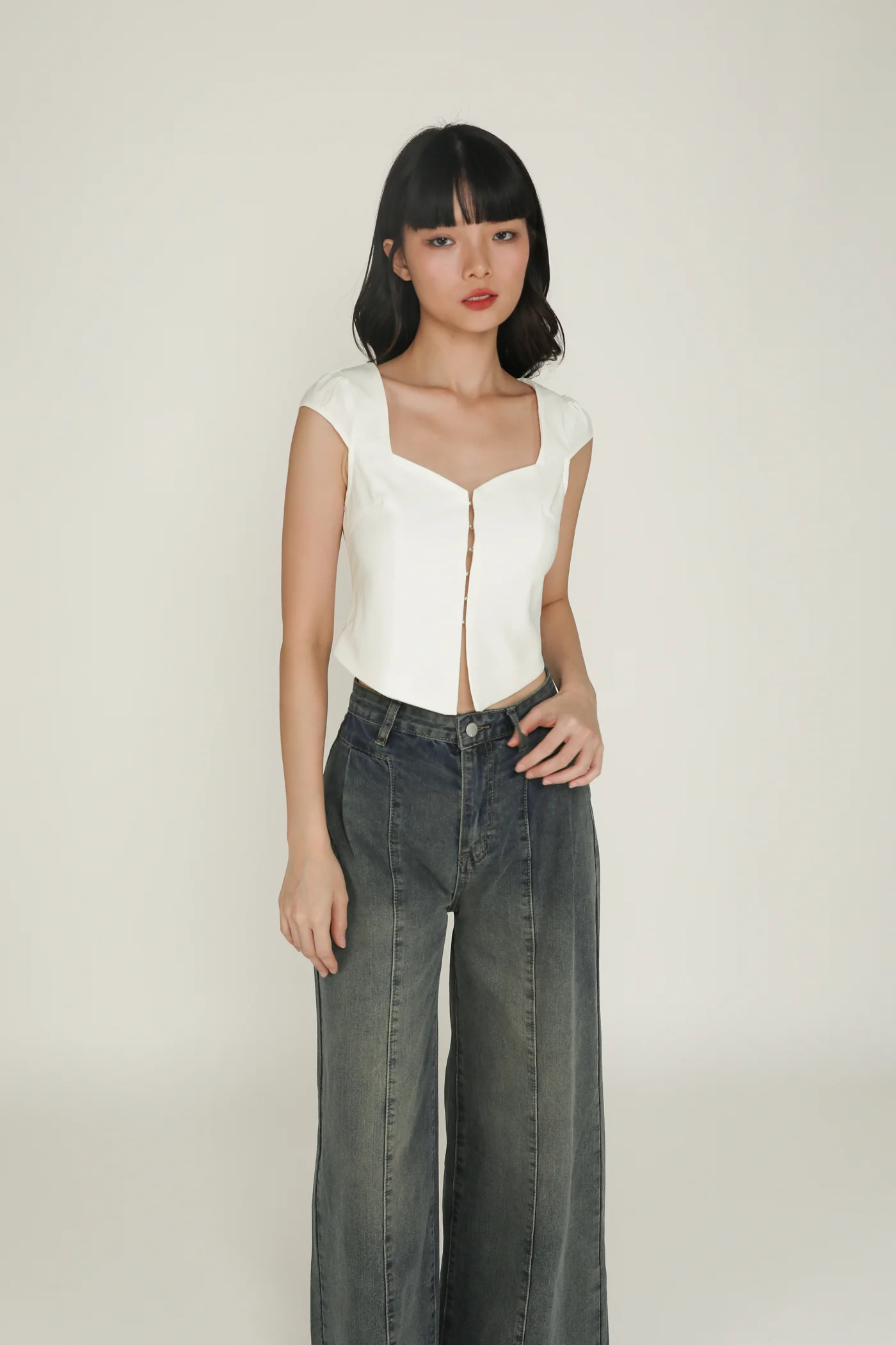 Regular Bryton Wide Leg Denim Jeans - Image 3