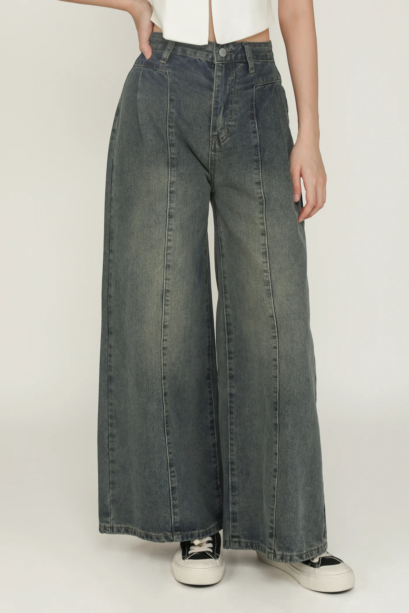 Regular Bryton Wide Leg Denim Jeans - Image 5