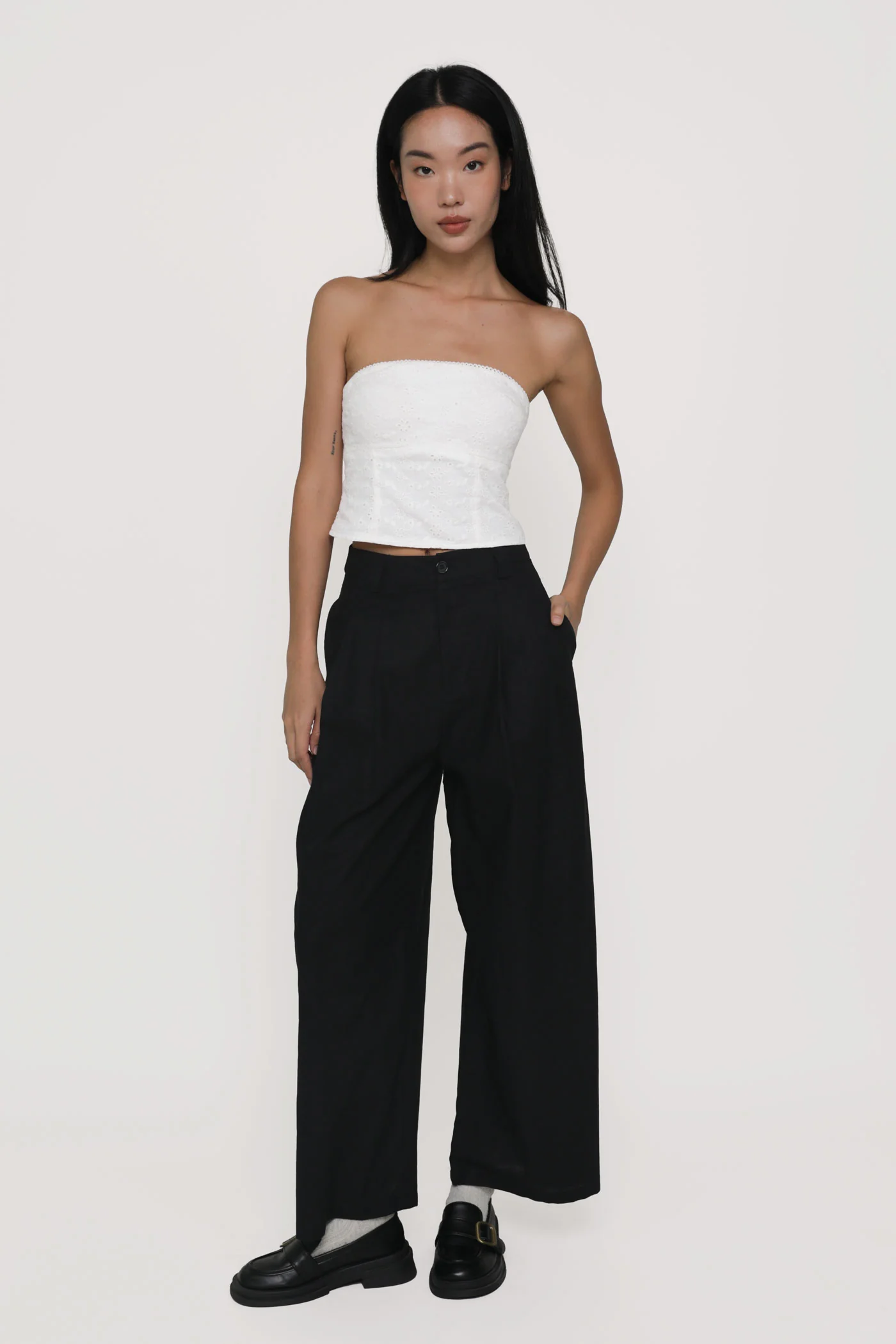 Regular Camila Wide Leg Linen Pants - Image 15
