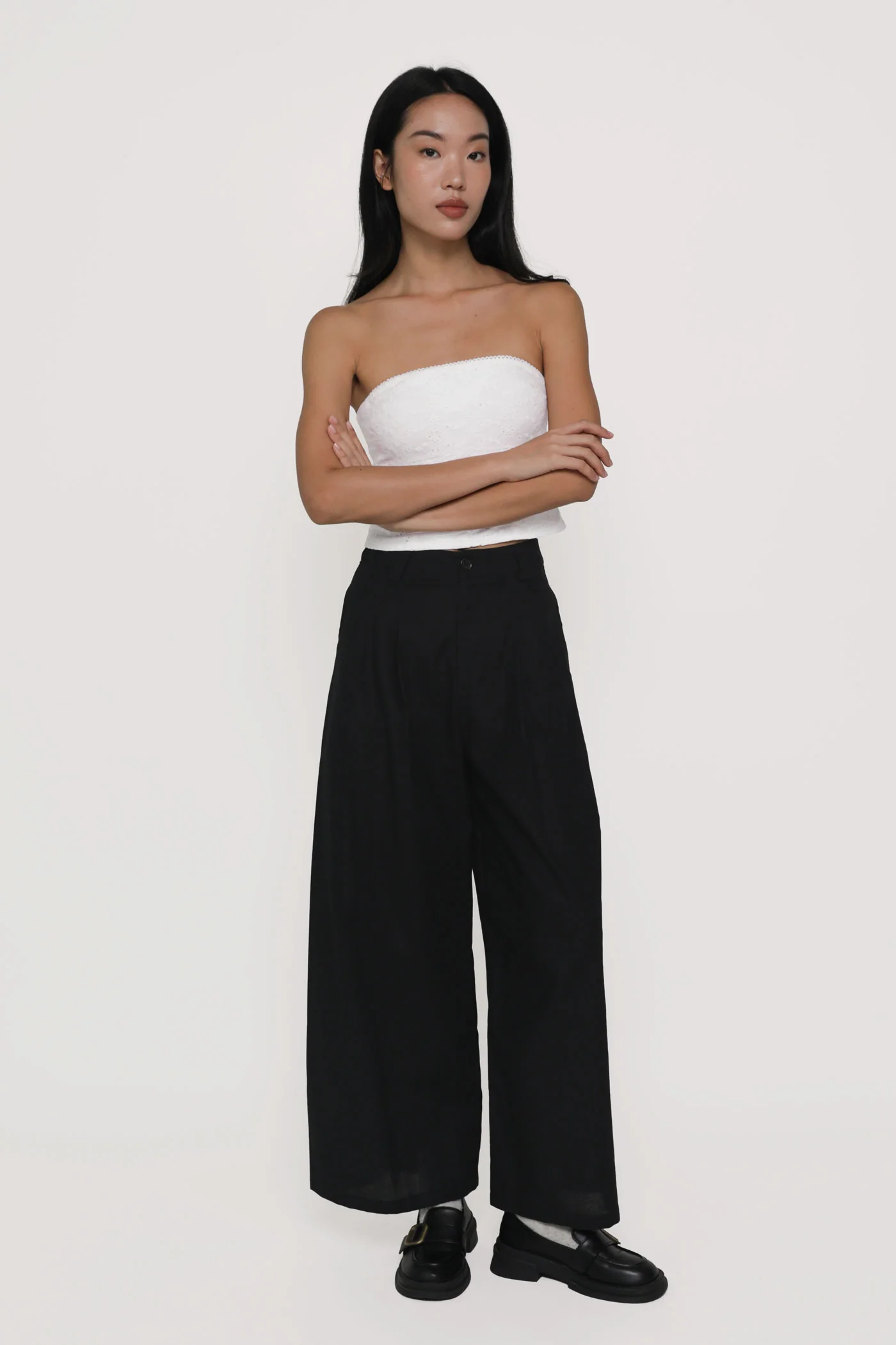 Regular Camila Wide Leg Linen Pants - Image 16