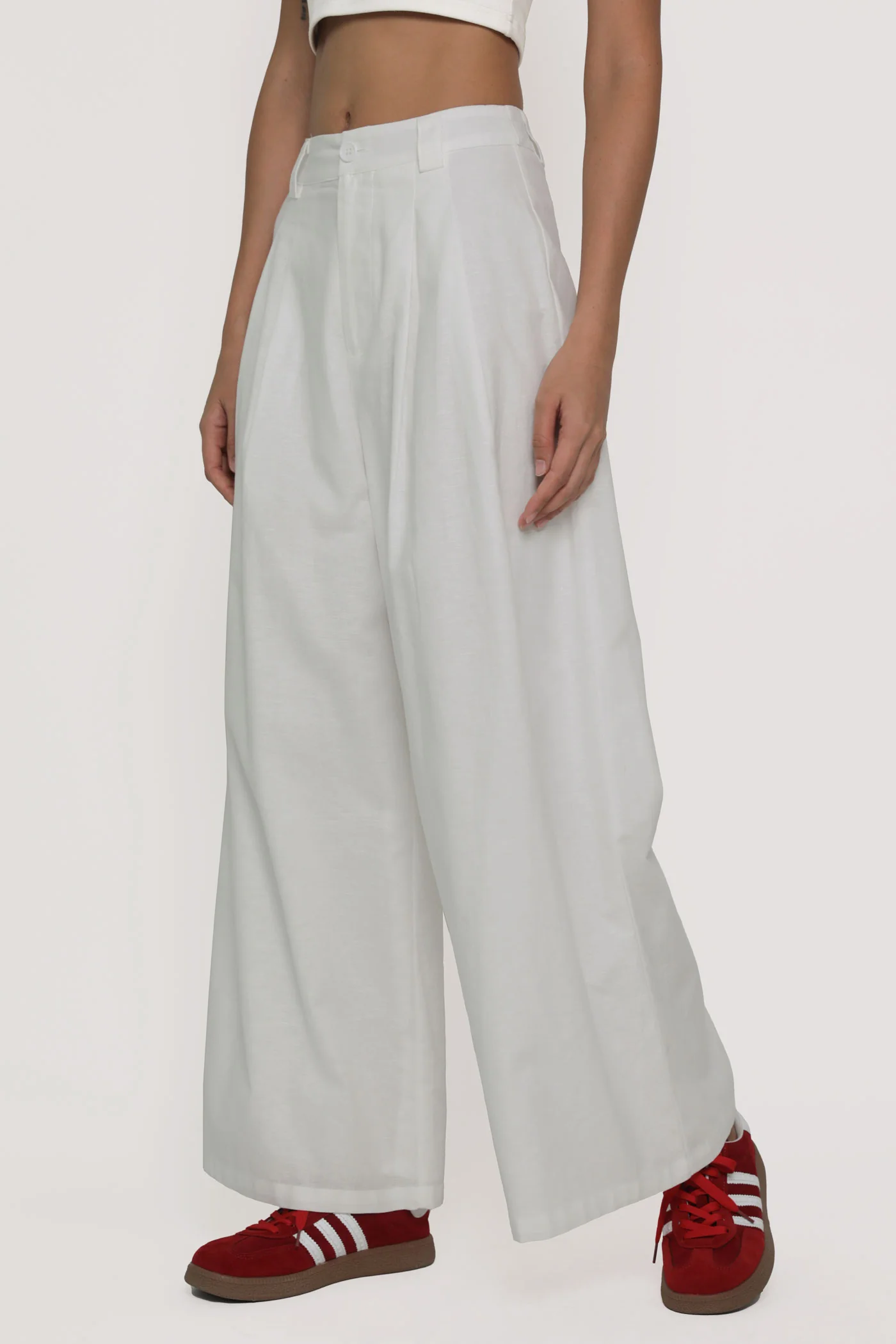 Regular Camila Wide Leg Linen Pants - Image 3