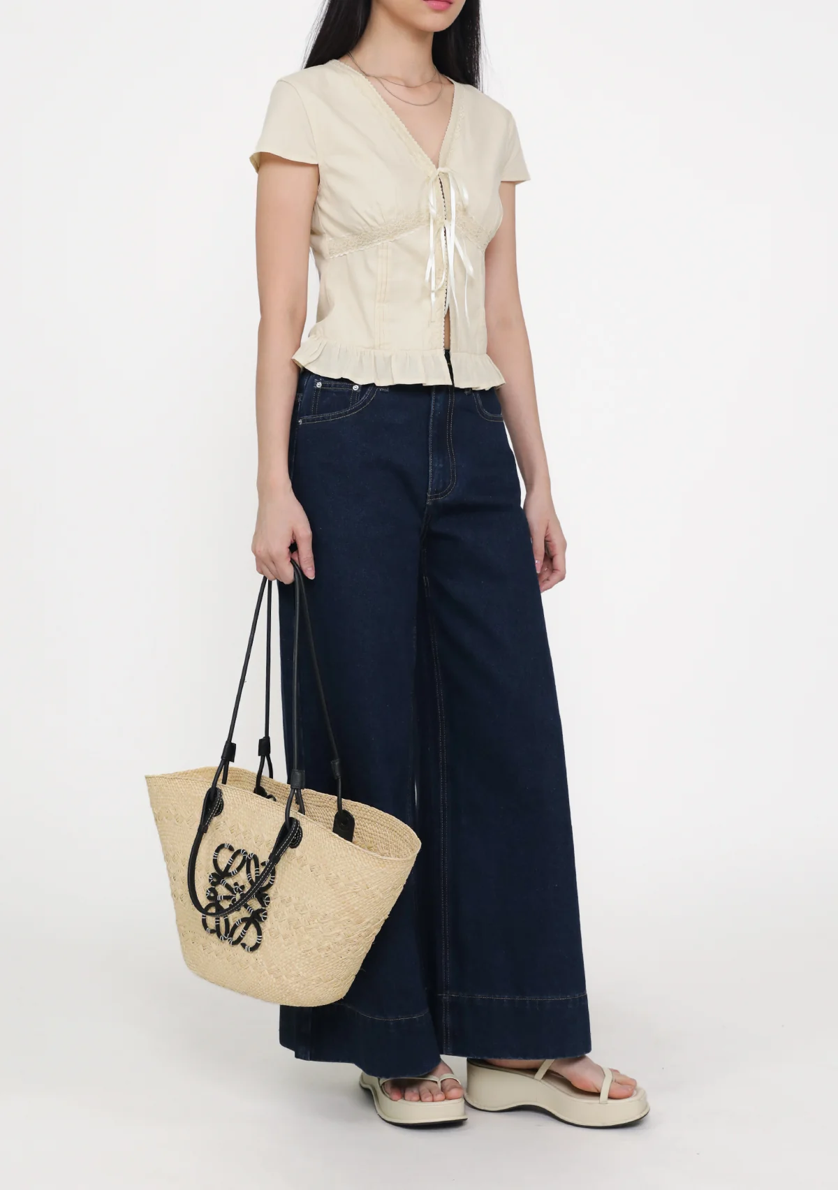 Regular Cole Wide Leg Denim Jeans - Image 7