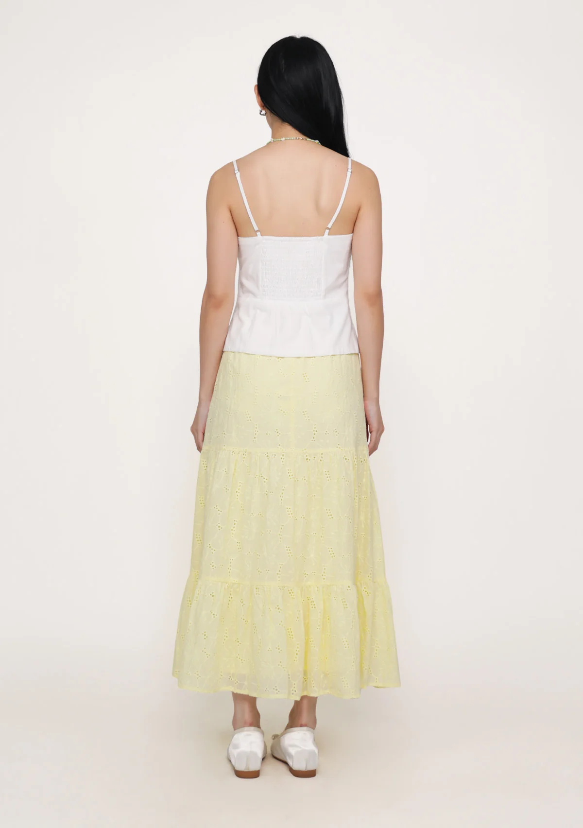 Regular Jardin Tiered Skirt (Eyelet) - Image 12