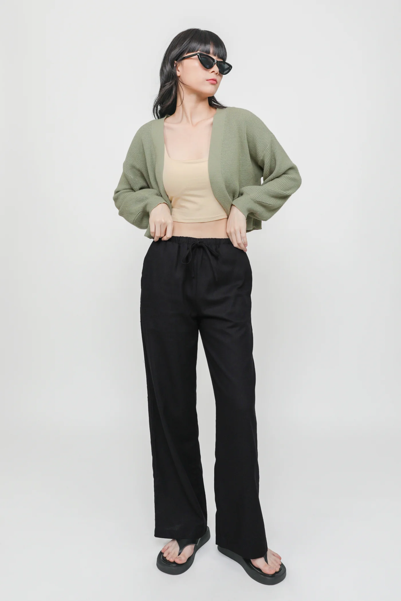 Regular Kierra Drawstring Linen Pants