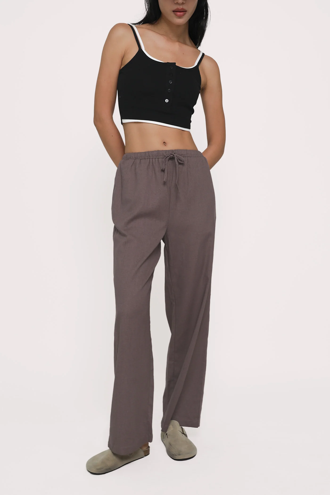 Regular Kierra Drawstring Linen Pants - Image 24