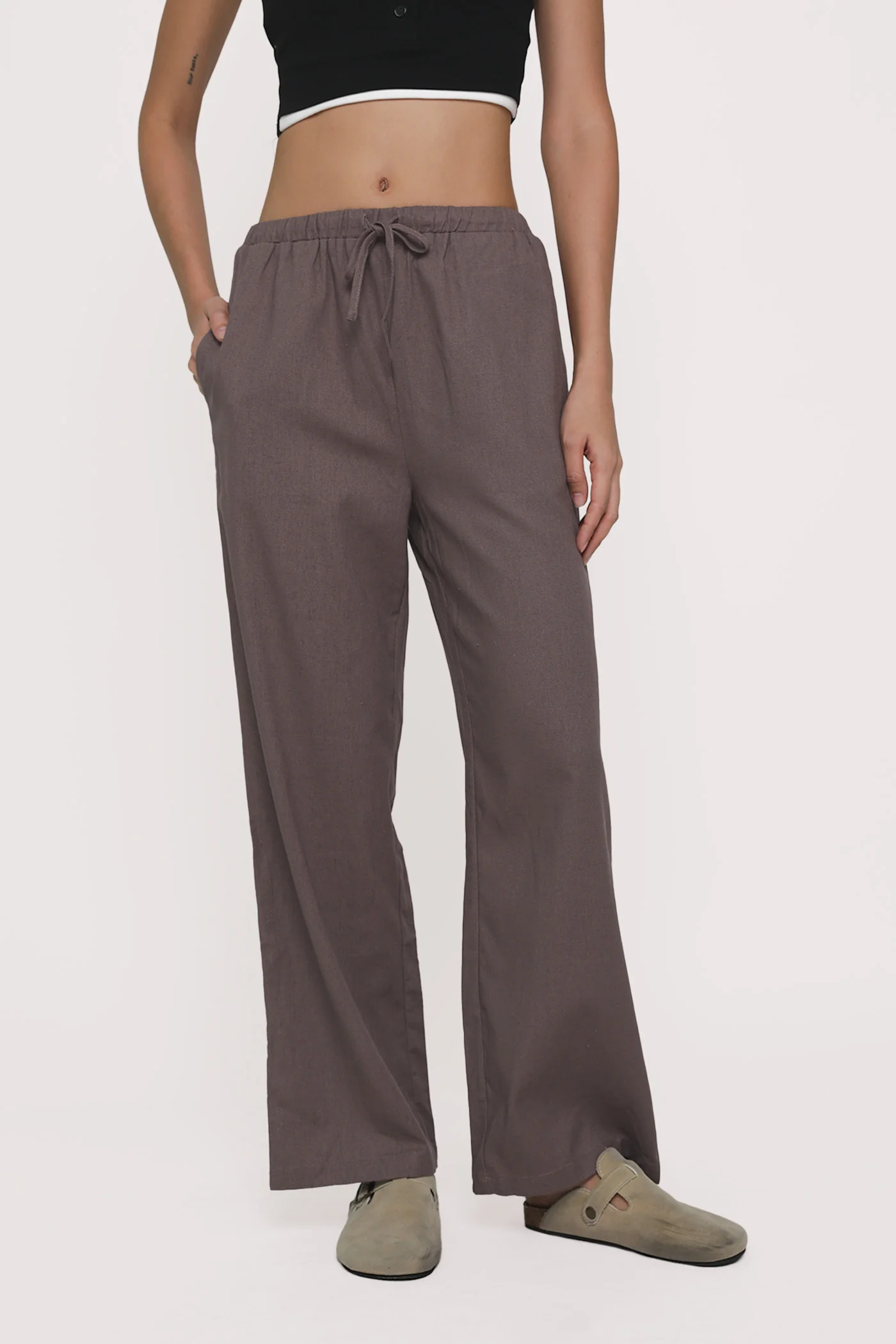 Regular Kierra Drawstring Linen Pants - Image 26
