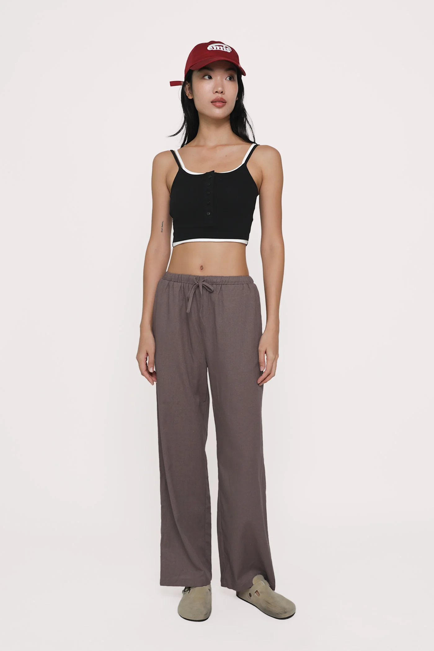 Regular Kierra Drawstring Linen Pants - Image 27
