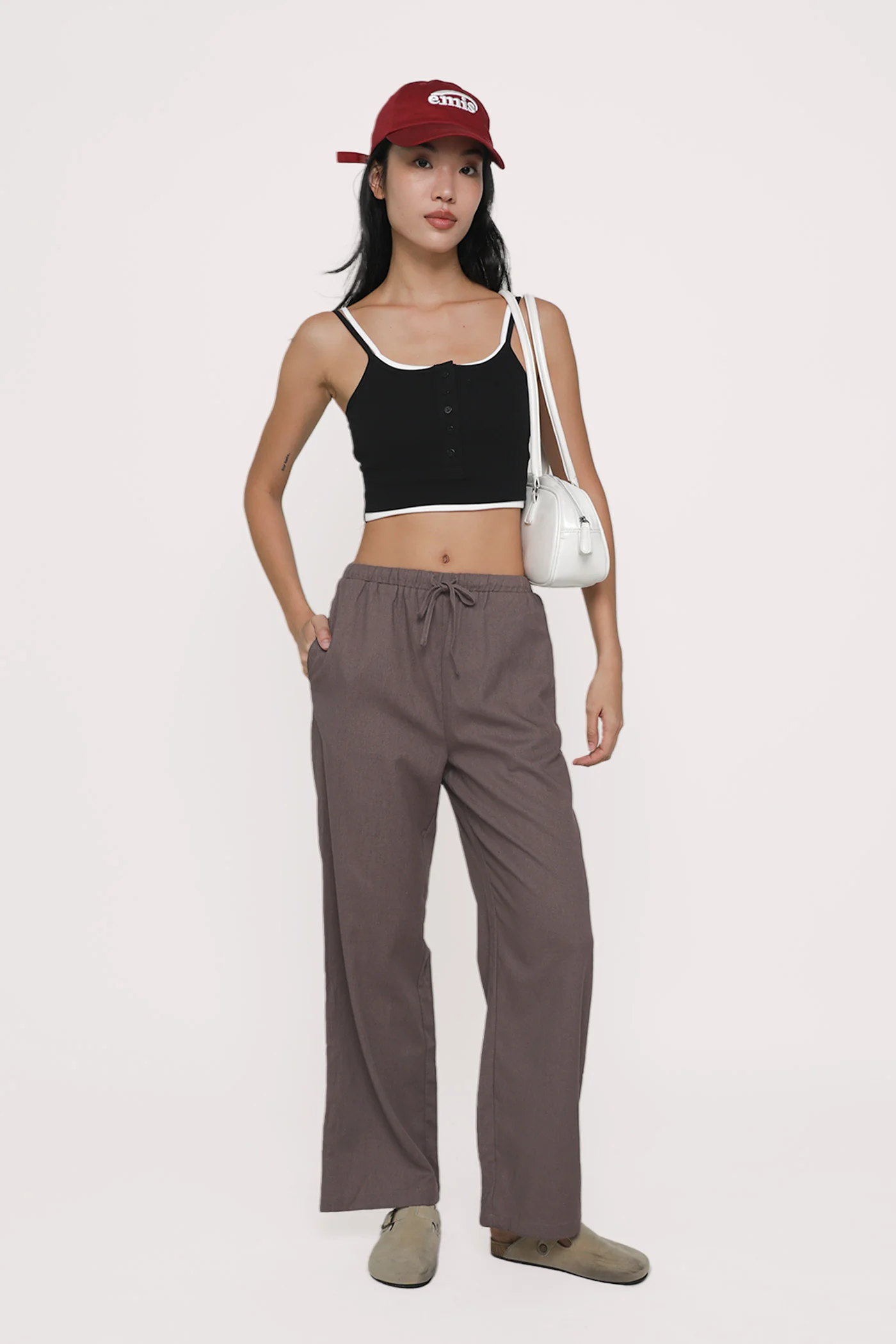 Regular Kierra Drawstring Linen Pants - Image 7
