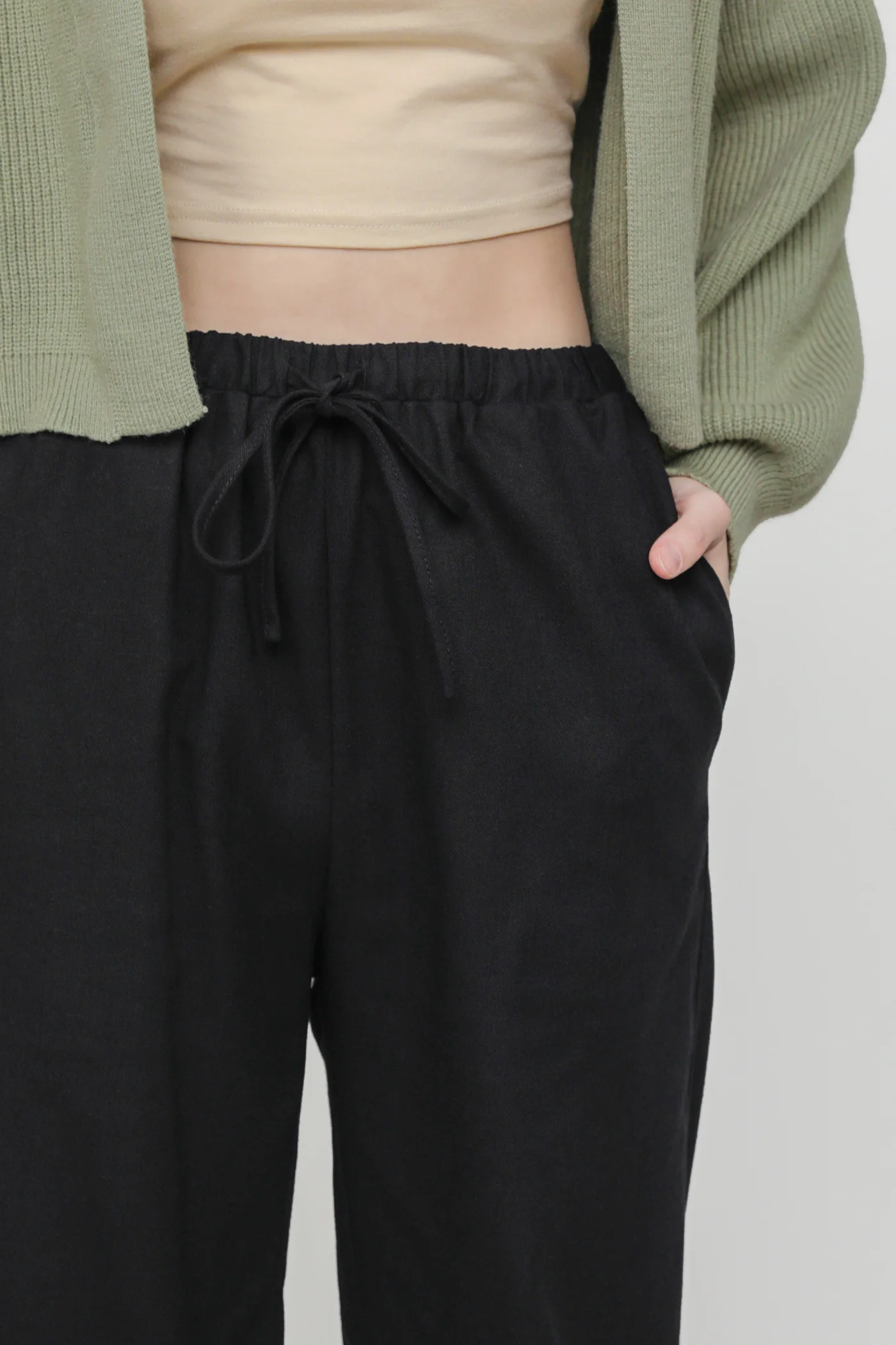Regular Kierra Drawstring Linen Pants - Image 9