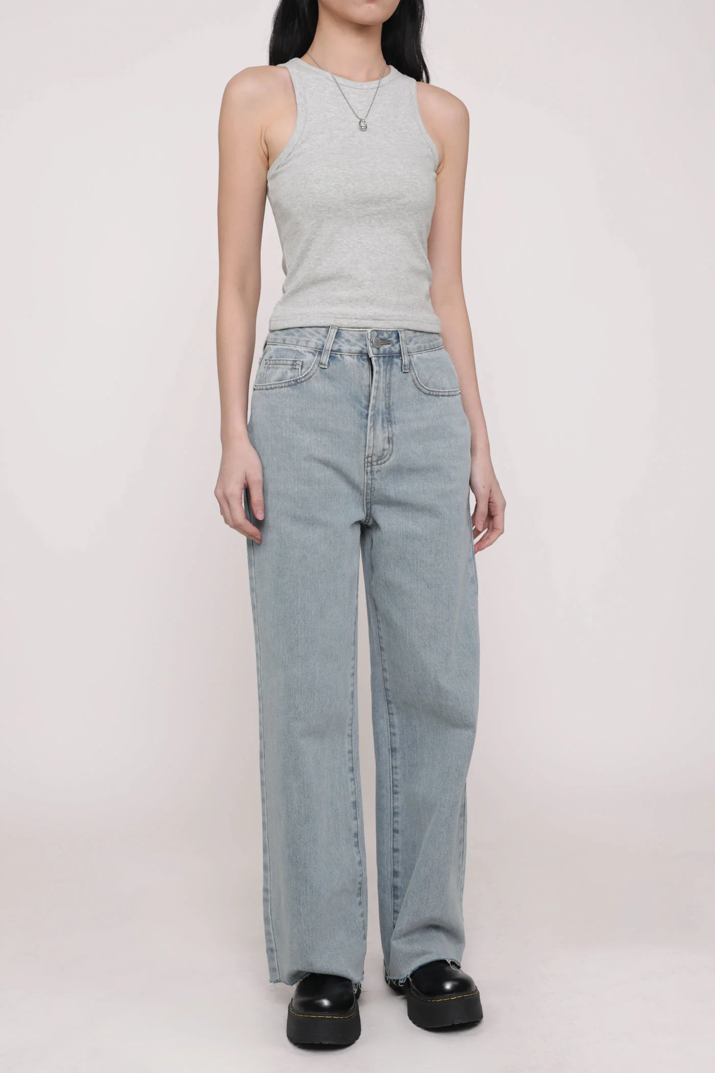 Regular Louise Frayed Hem Denim Jeans Version 2 - Image 20