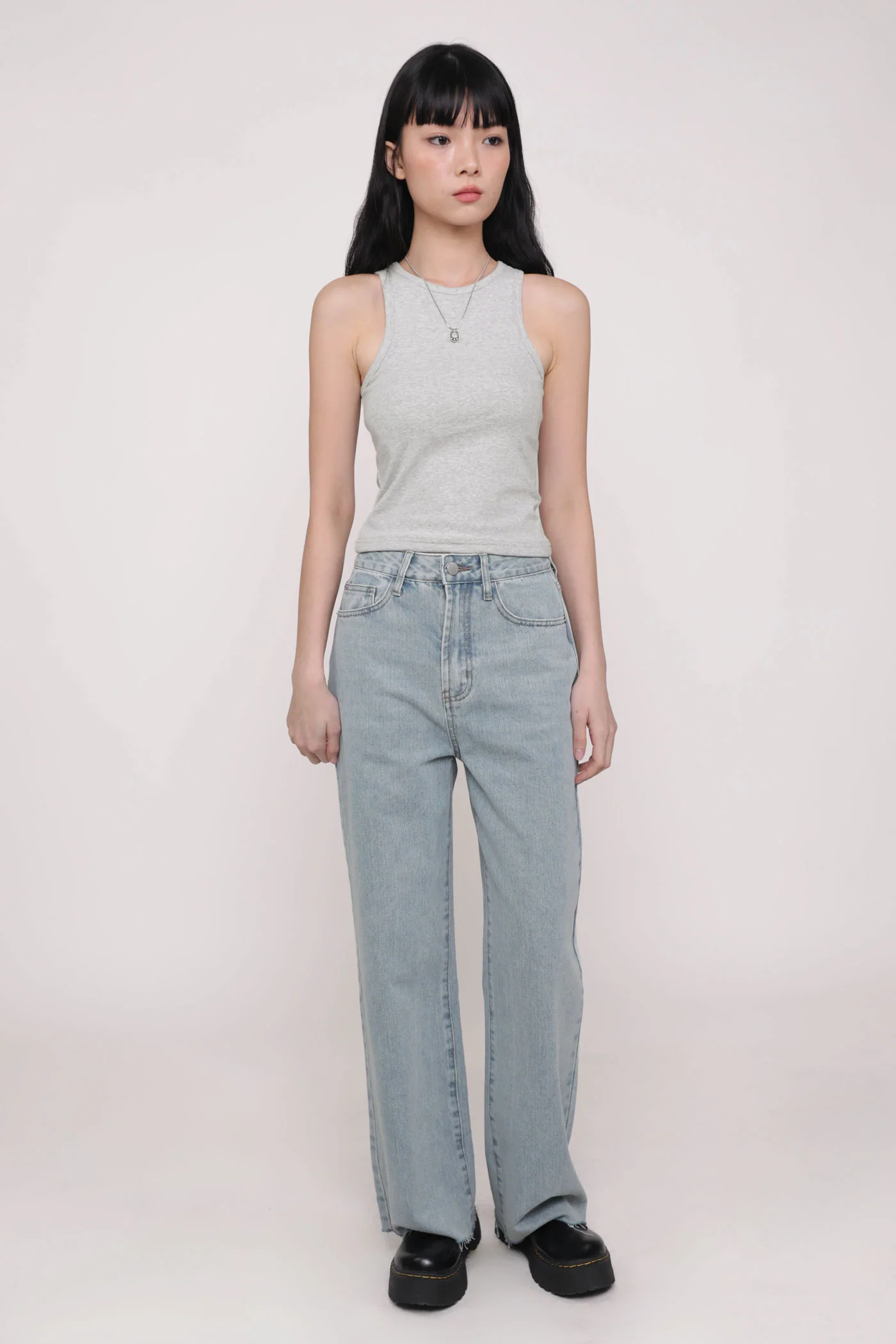 Regular Louise Frayed Hem Denim Jeans Version 2 - Image 21