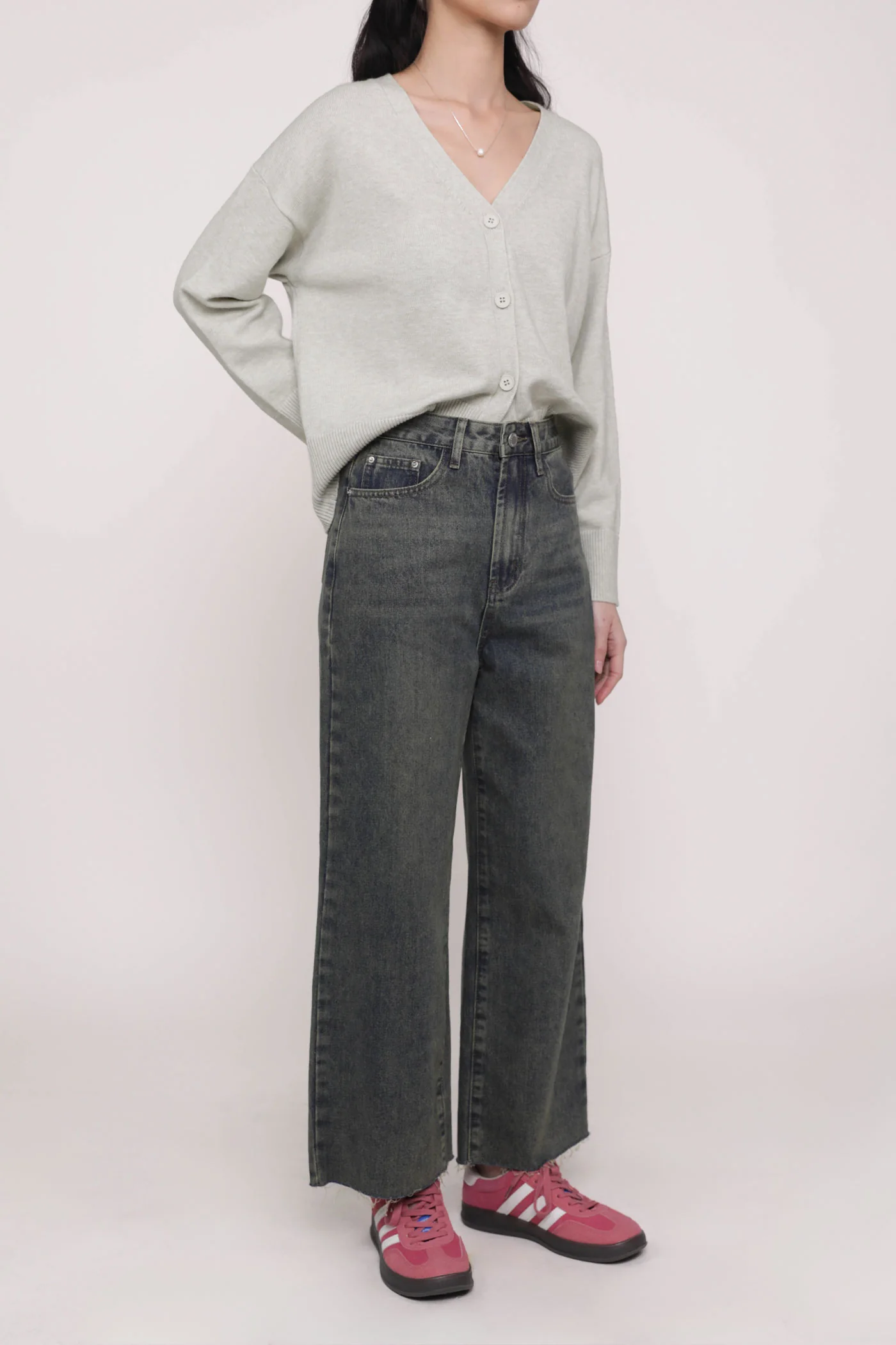 Regular Louise Frayed Hem Denim Jeans Version 2 - Image 8