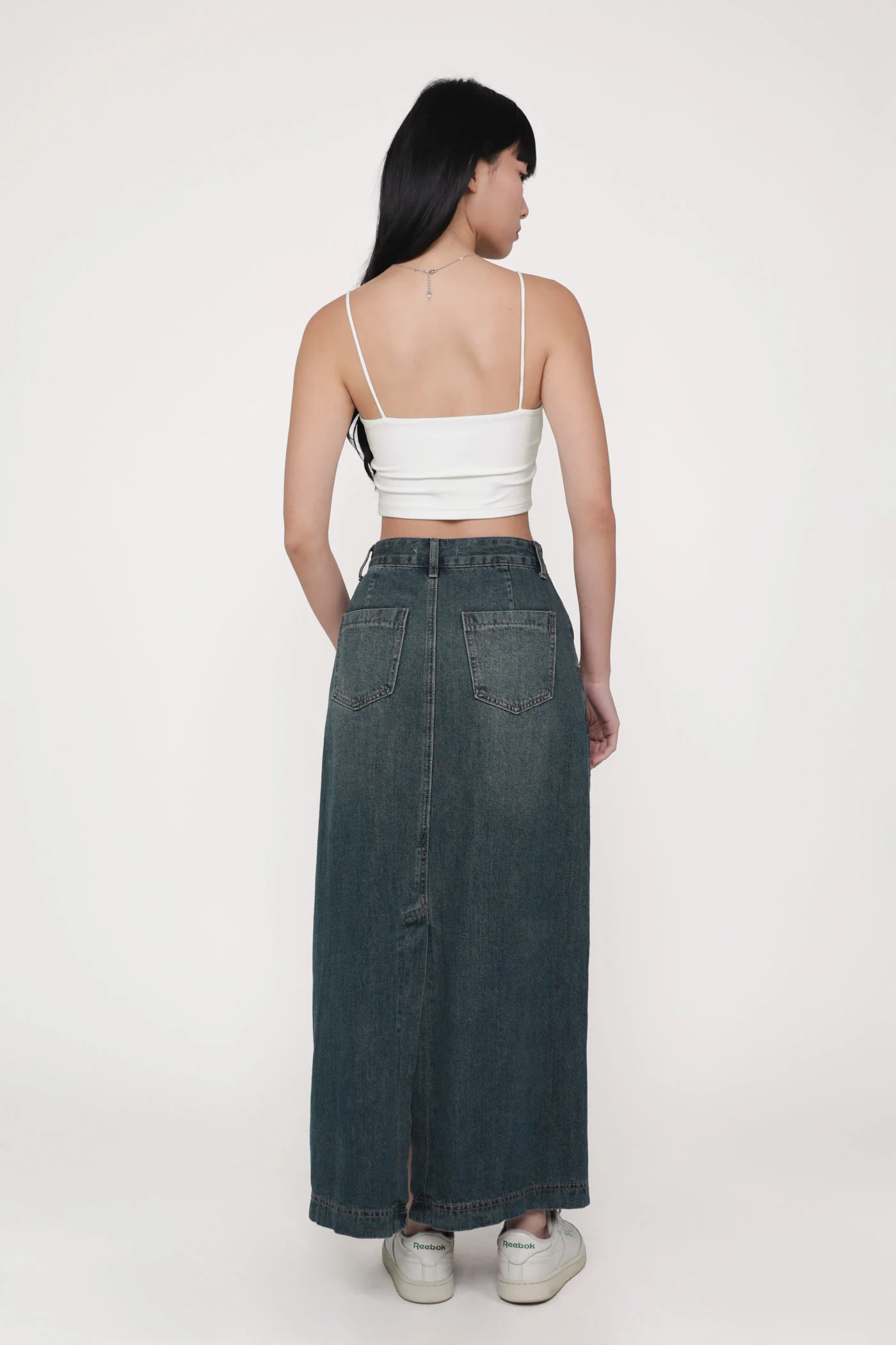 Regular Thea Denim Flare Skirt - Image 11