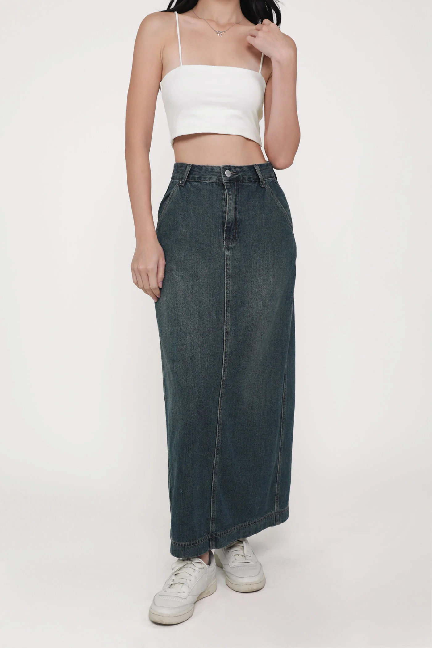 Regular Thea Denim Flare Skirt - Image 3
