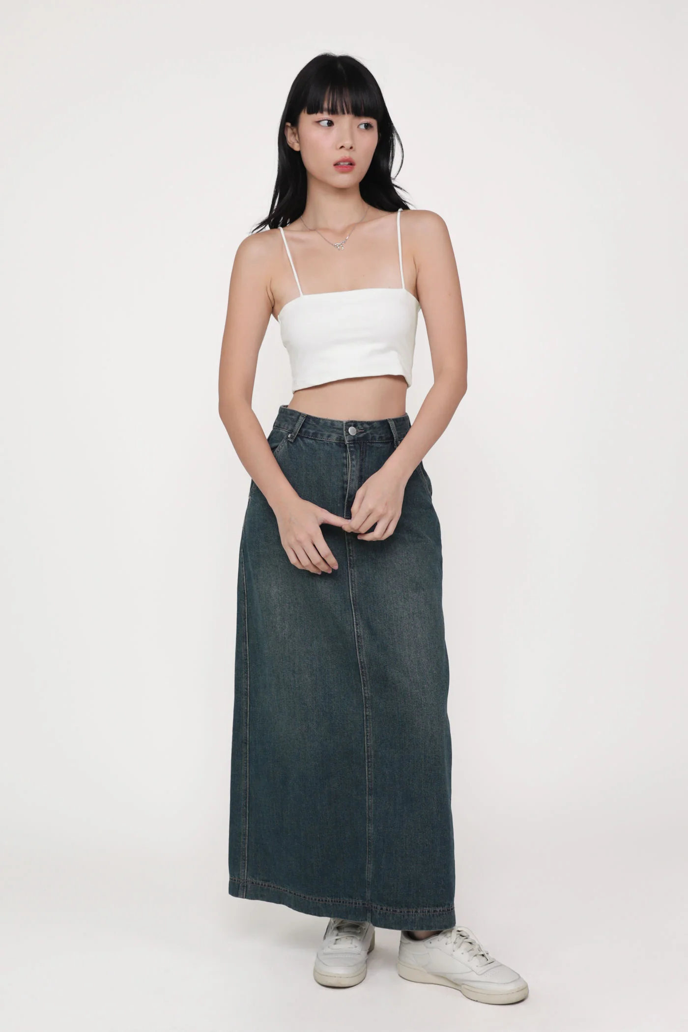 Regular Thea Denim Flare Skirt - Image 5