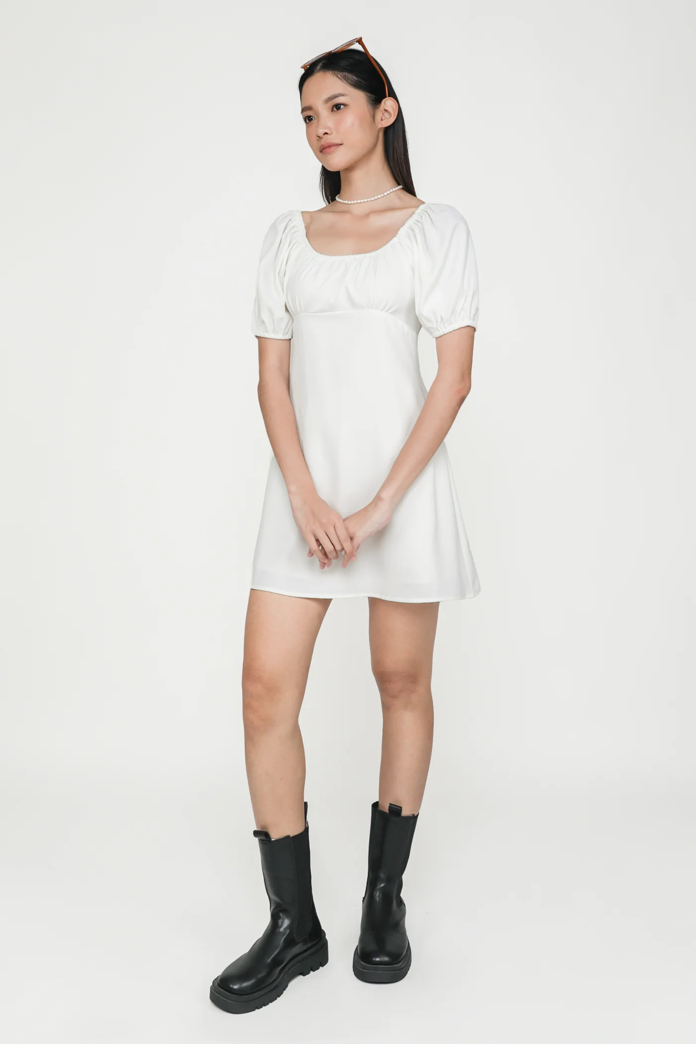 Rei Puffy Sleeve Dress - Image 6