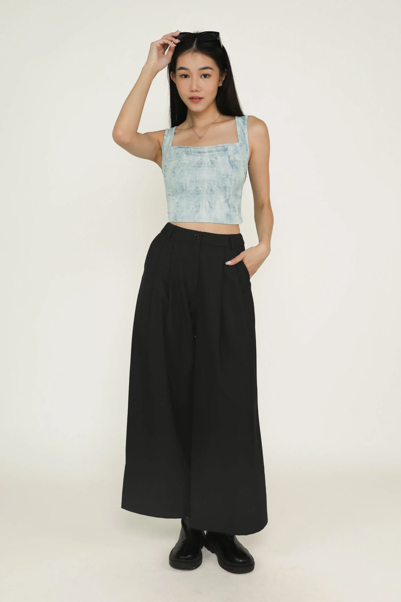 Reiko Ruched Basic Top - Image 13