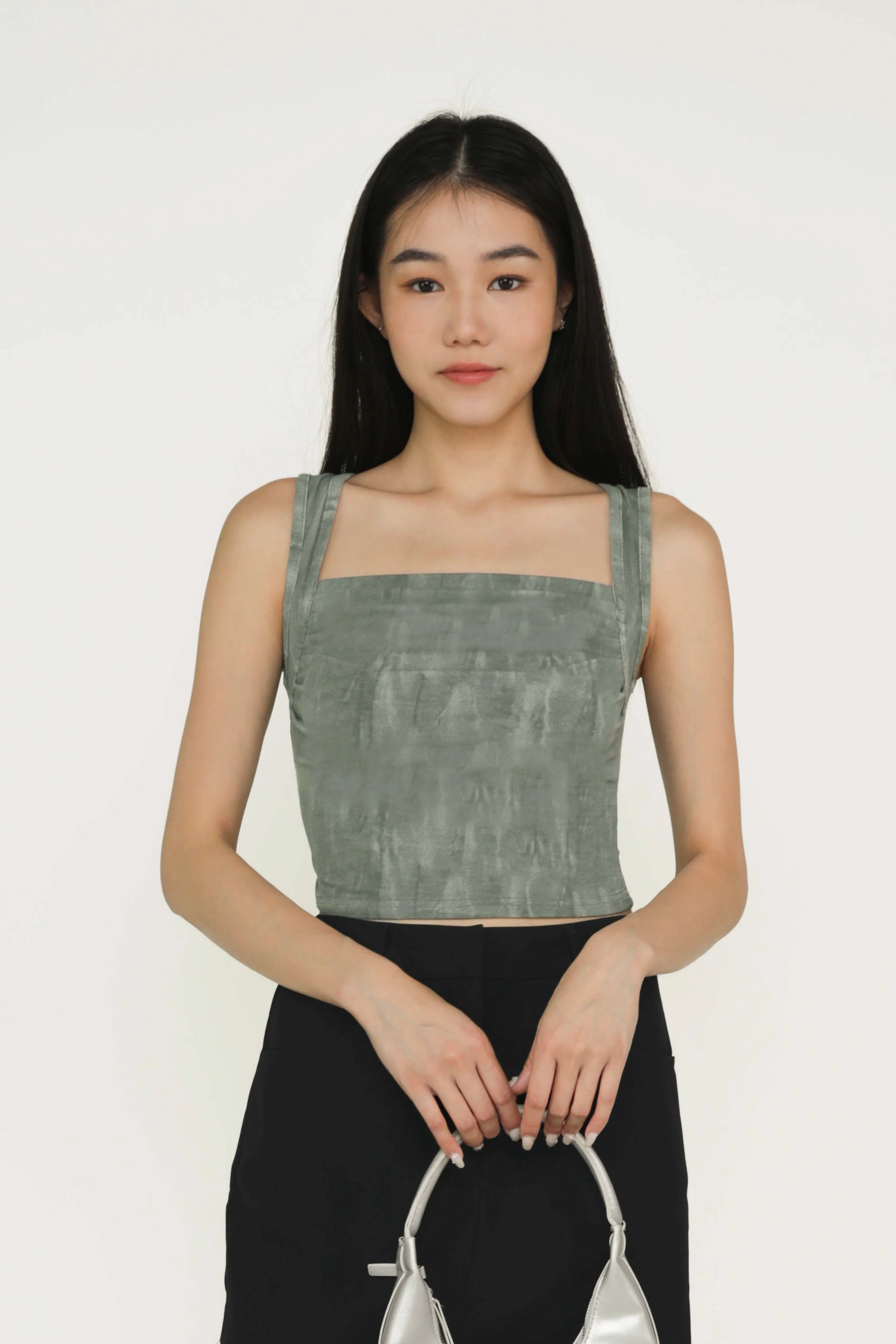 Reiko Ruched Basic Top - Image 16
