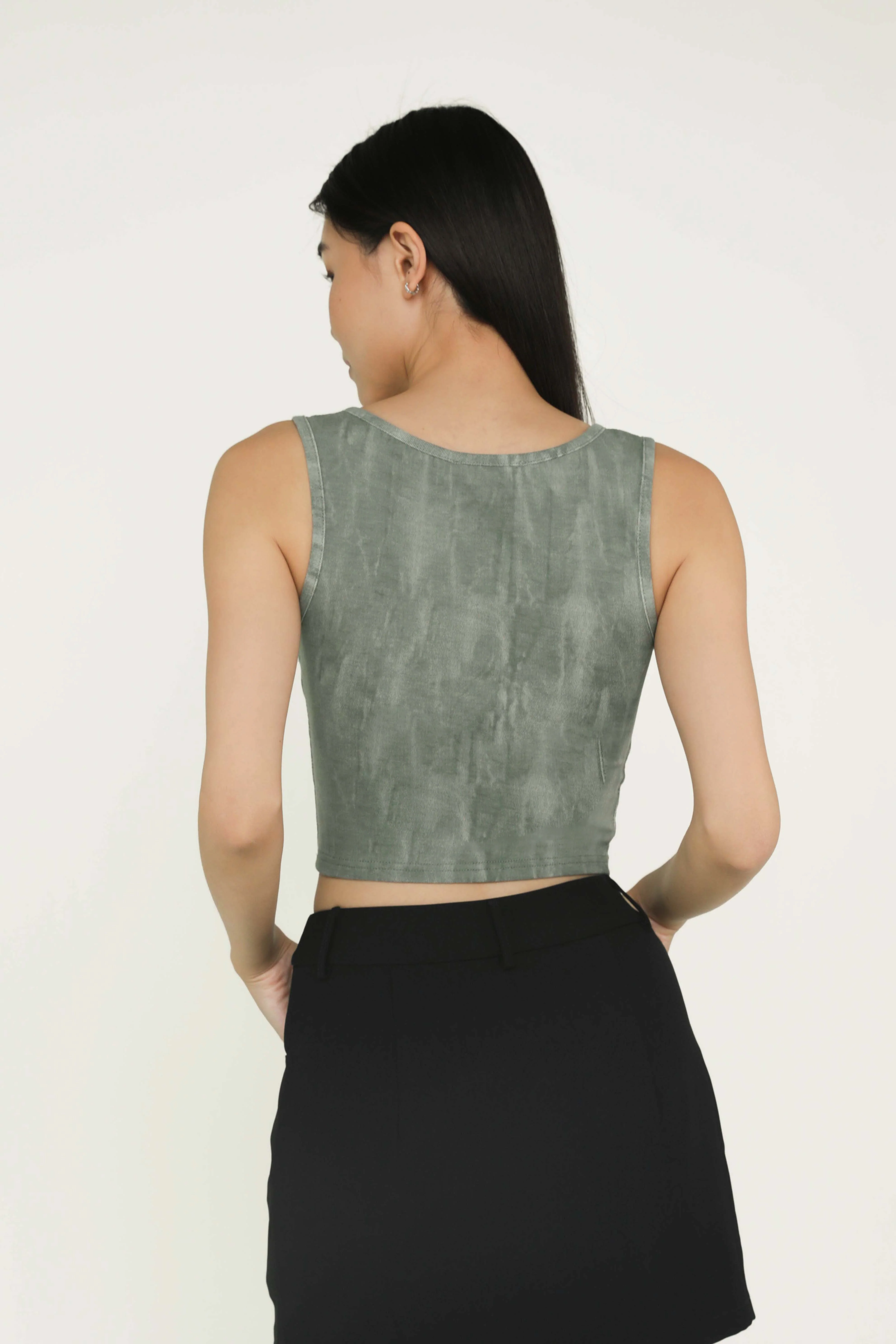 Reiko Ruched Basic Top - Image 21