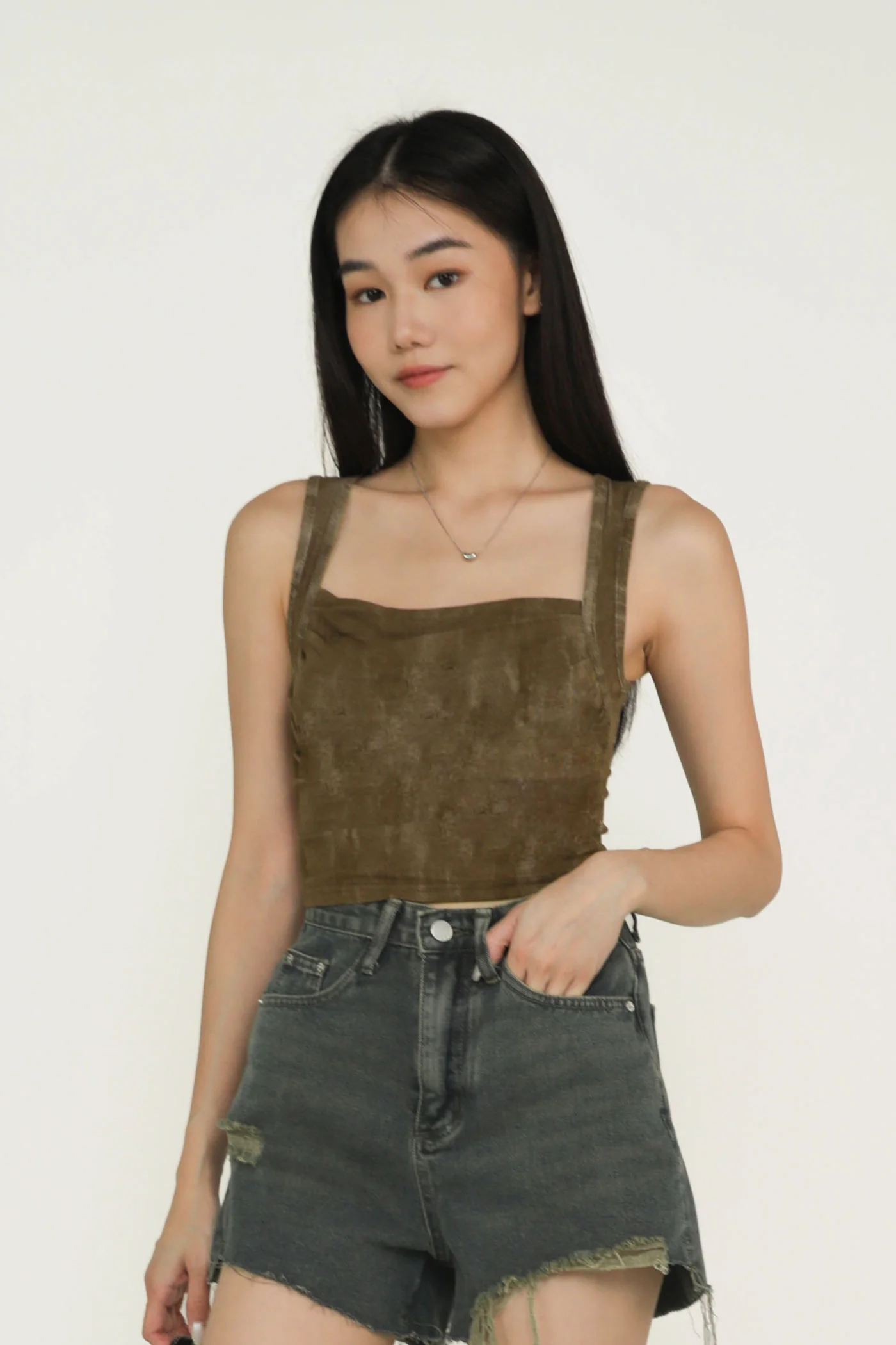 Reiko Ruched Basic Top - Image 3