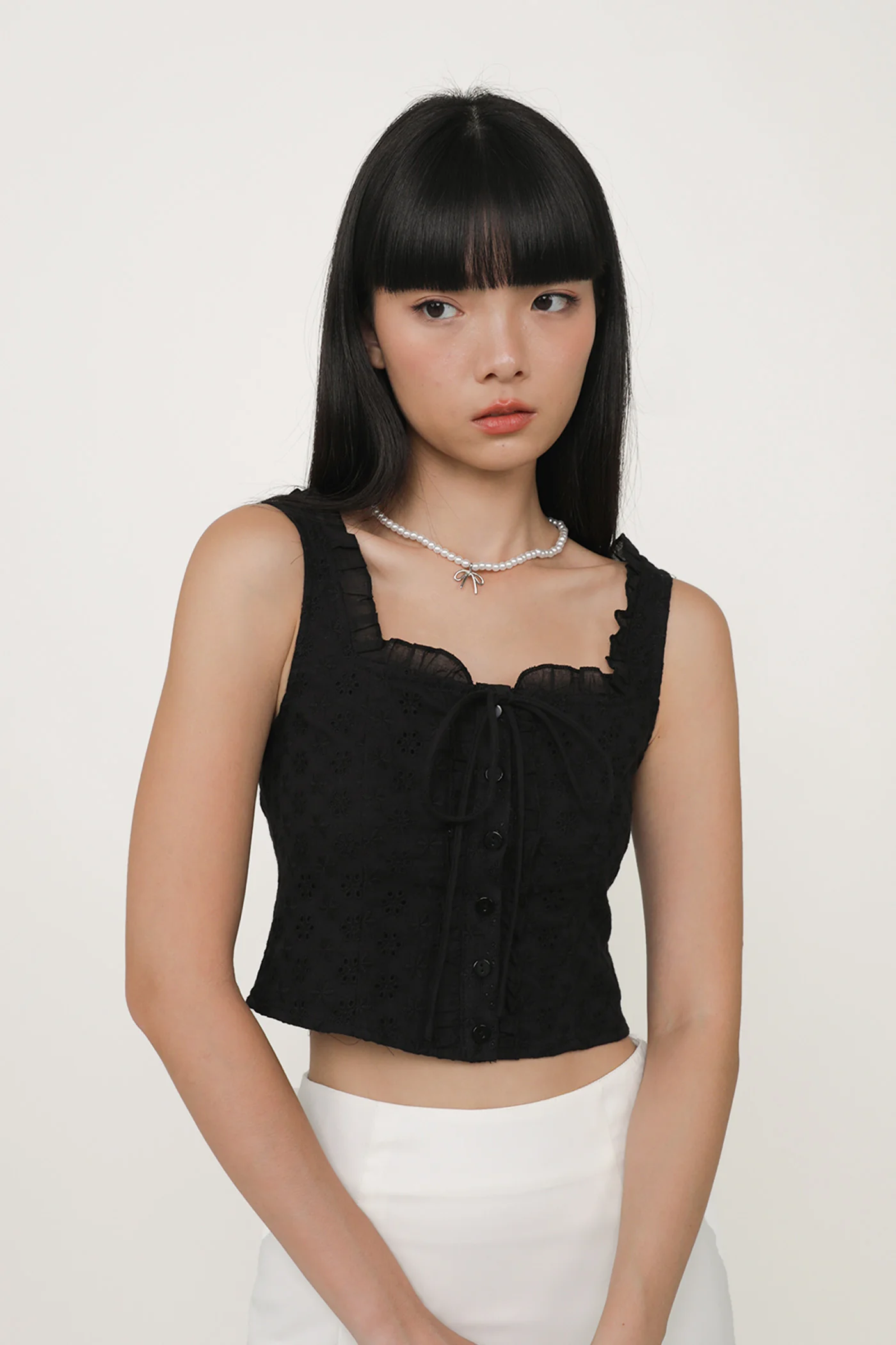 Relia Eyelet Ruffles Top - Image 27