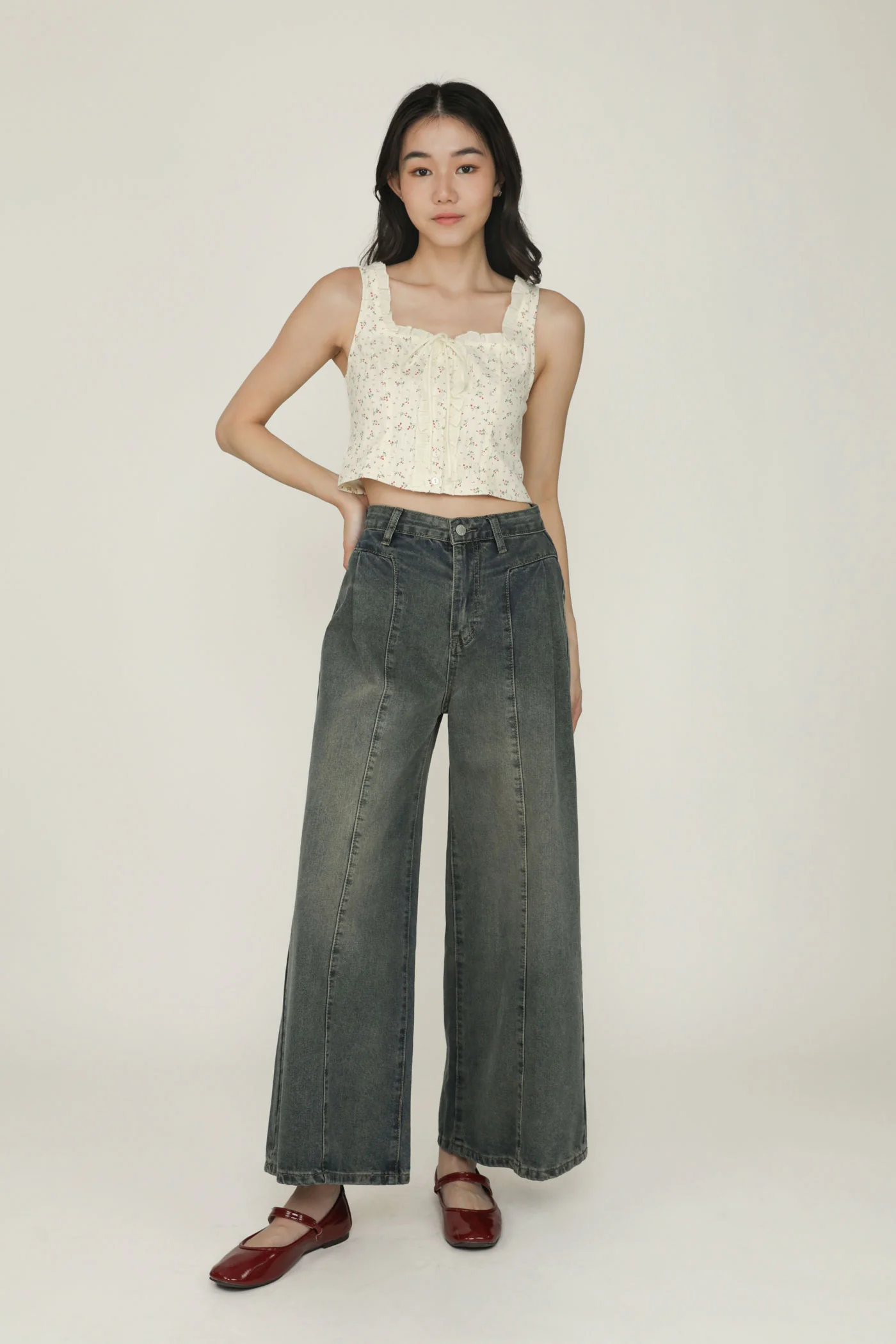 Relia Eyelet Ruffles Top - Image 3