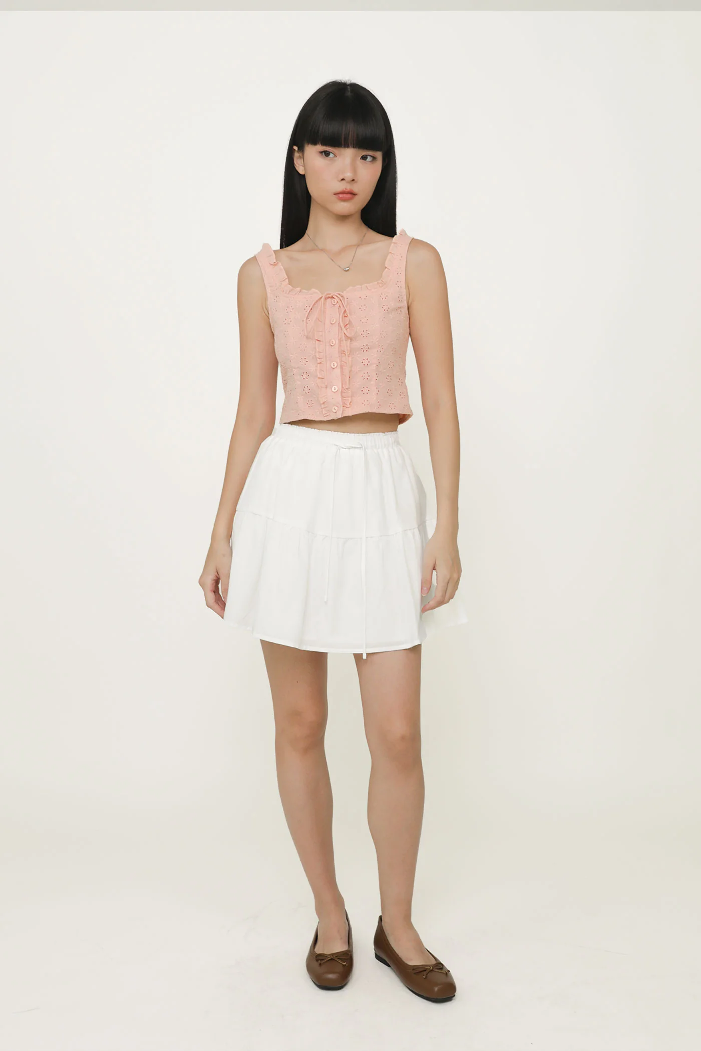 Relia Eyelet Ruffles Top - Image 30