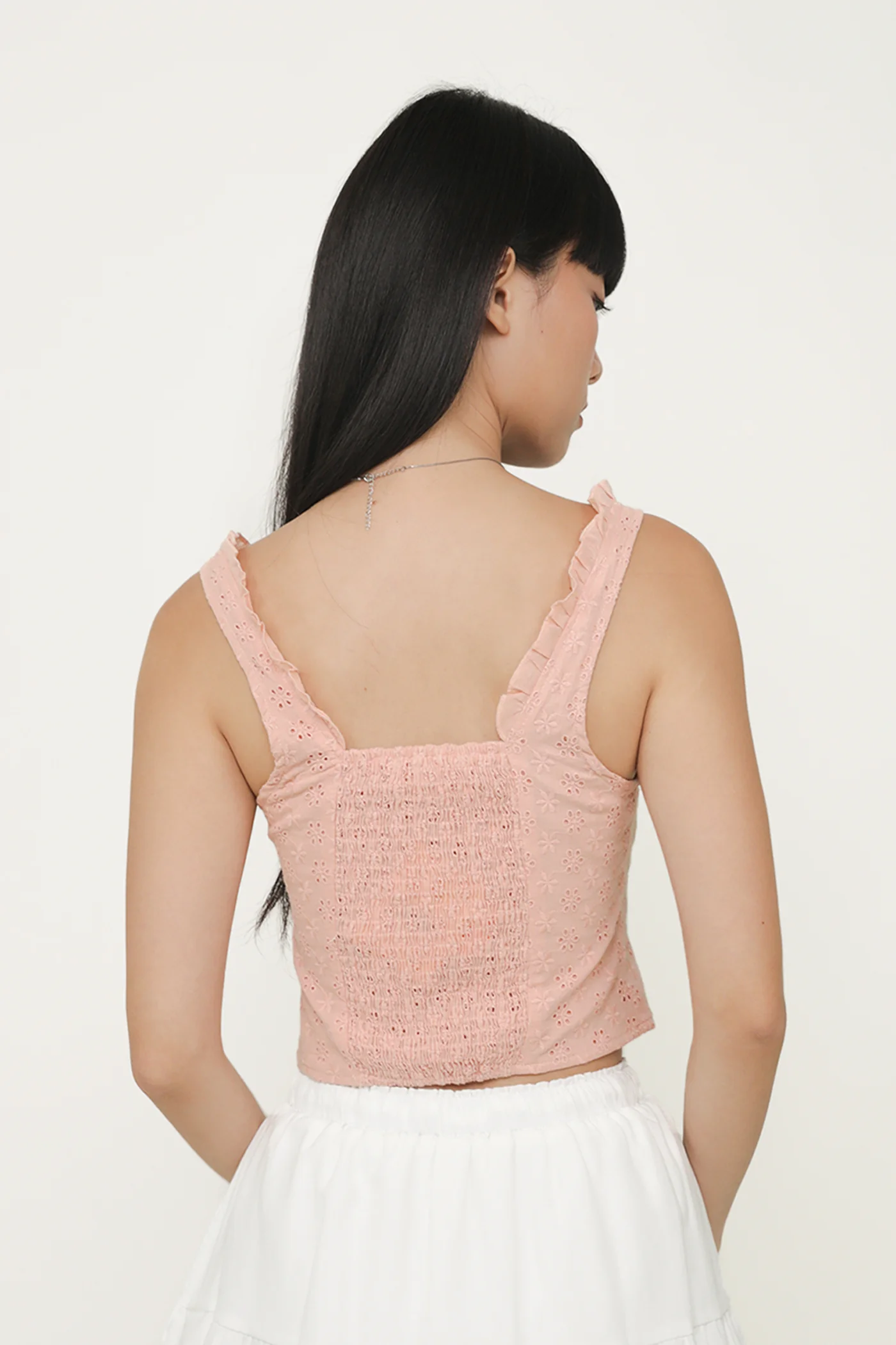Relia Eyelet Ruffles Top - Image 35