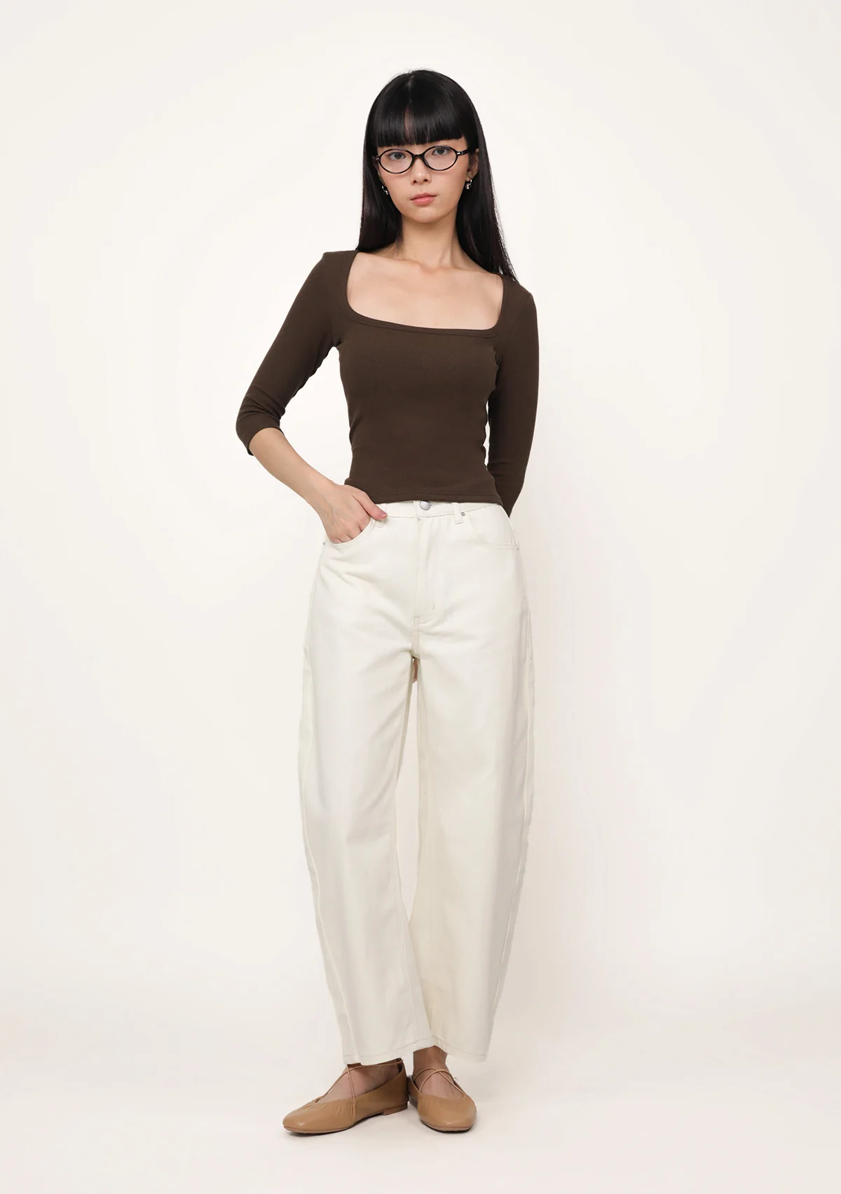 Renee Long Sleeve Padded Top - Image 5