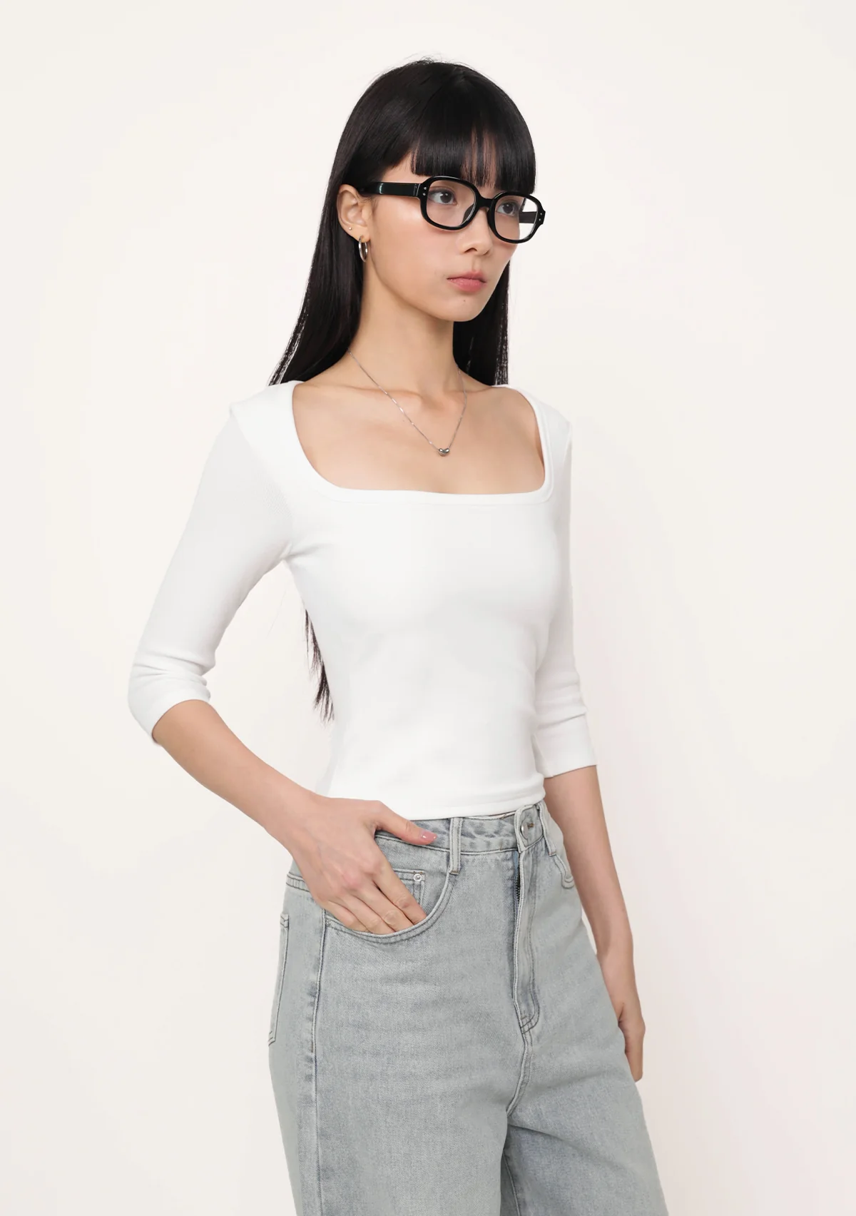 Renee Long Sleeve Padded Top - Image 8