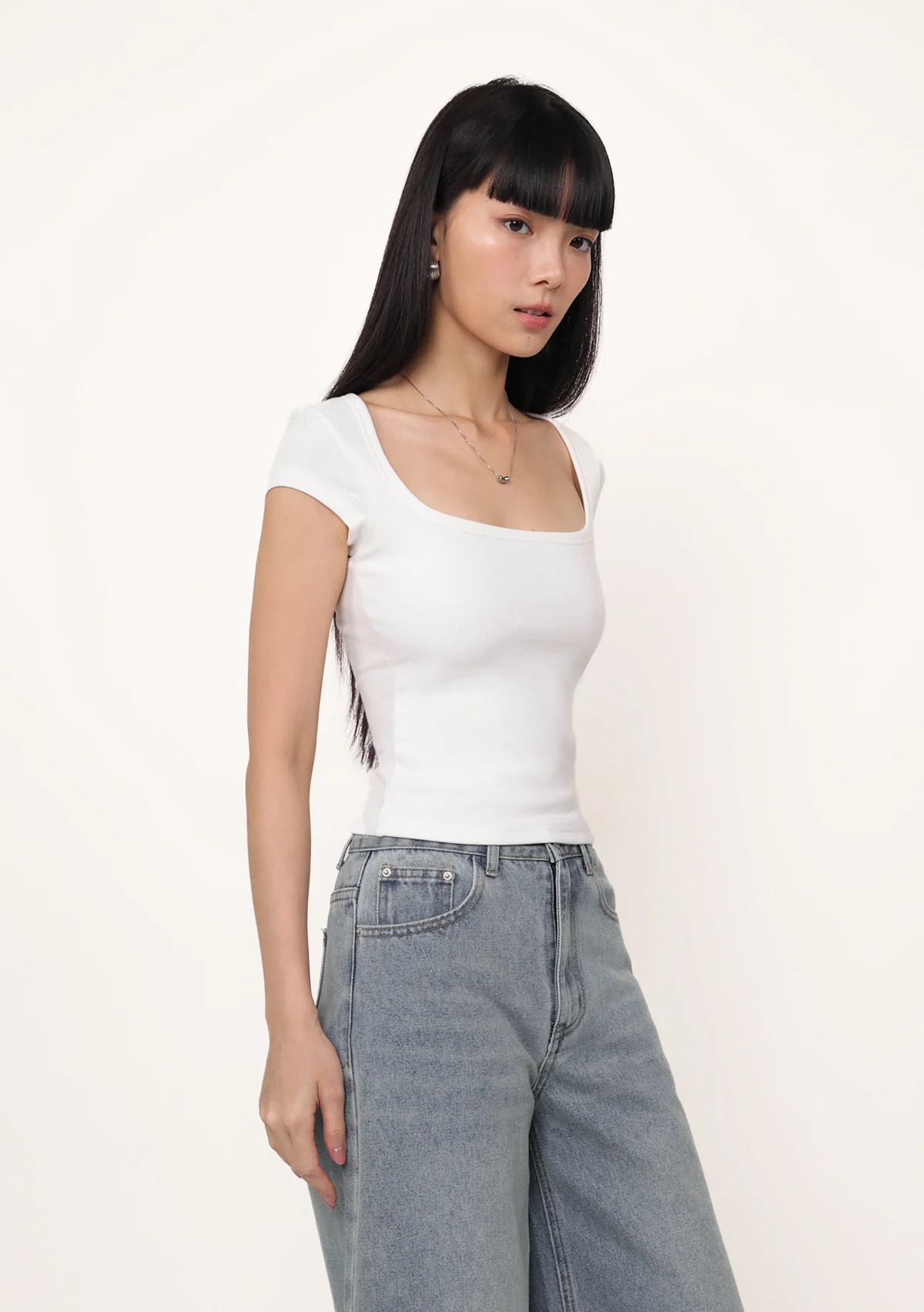 Renee Short Sleeve Padded Top - Image 11
