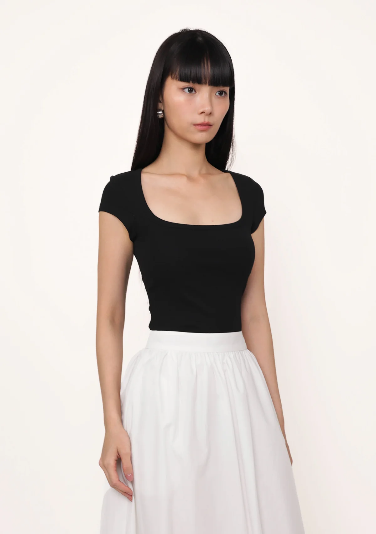Renee Short Sleeve Padded Top - Image 14
