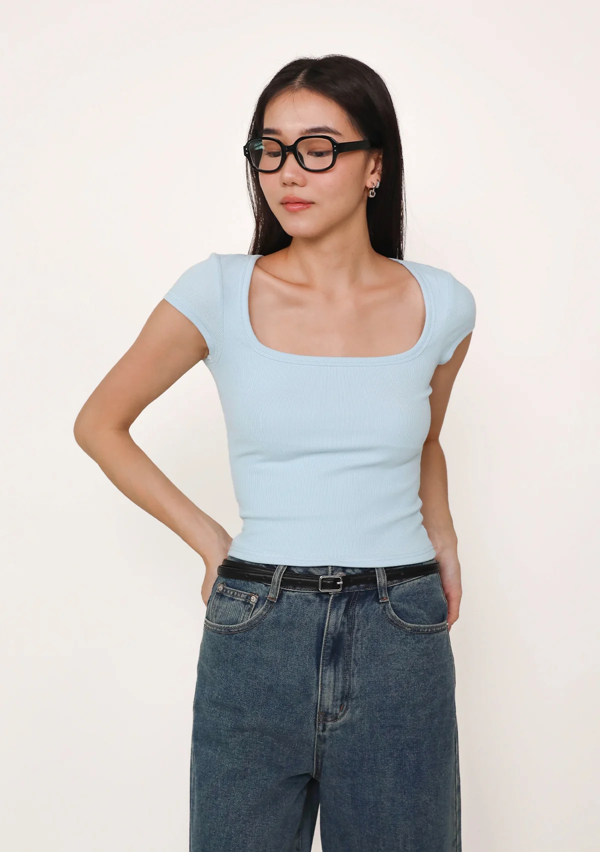Renee Short Sleeve Padded Top - Image 30