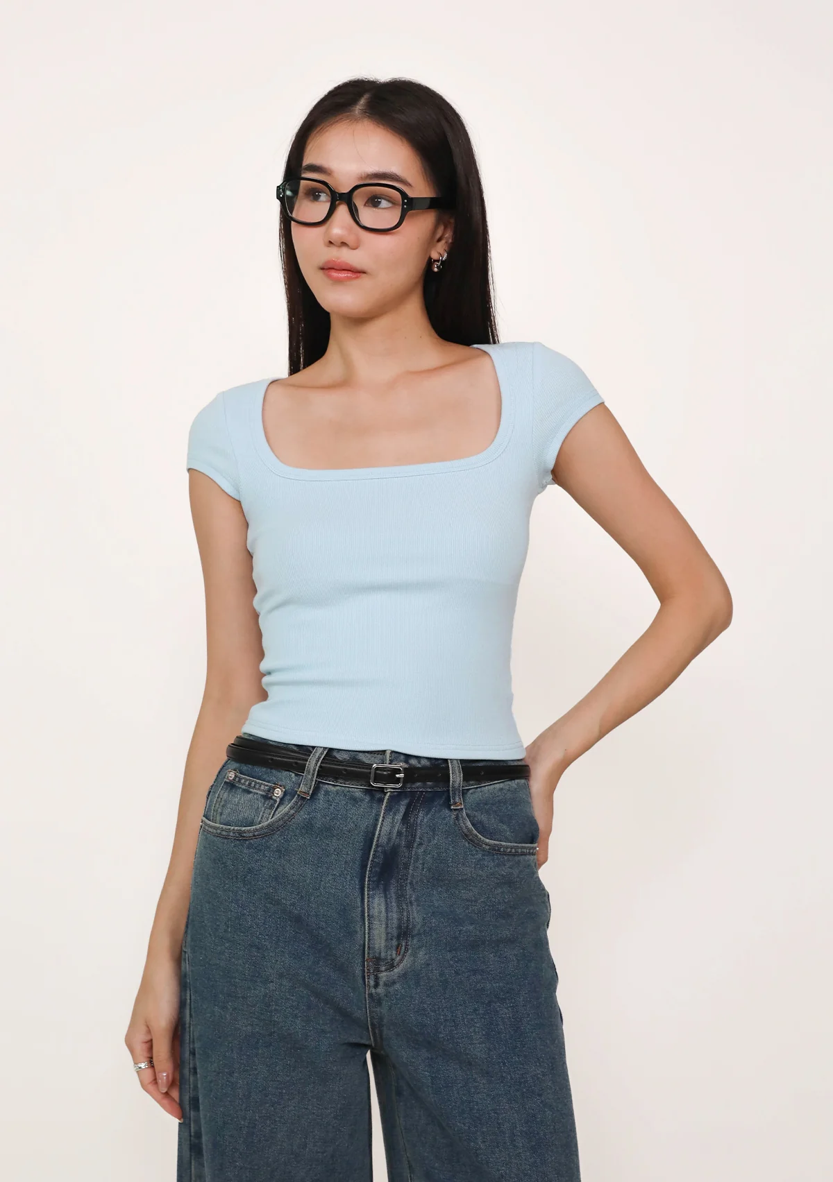 Renee Short Sleeve Padded Top - Image 31