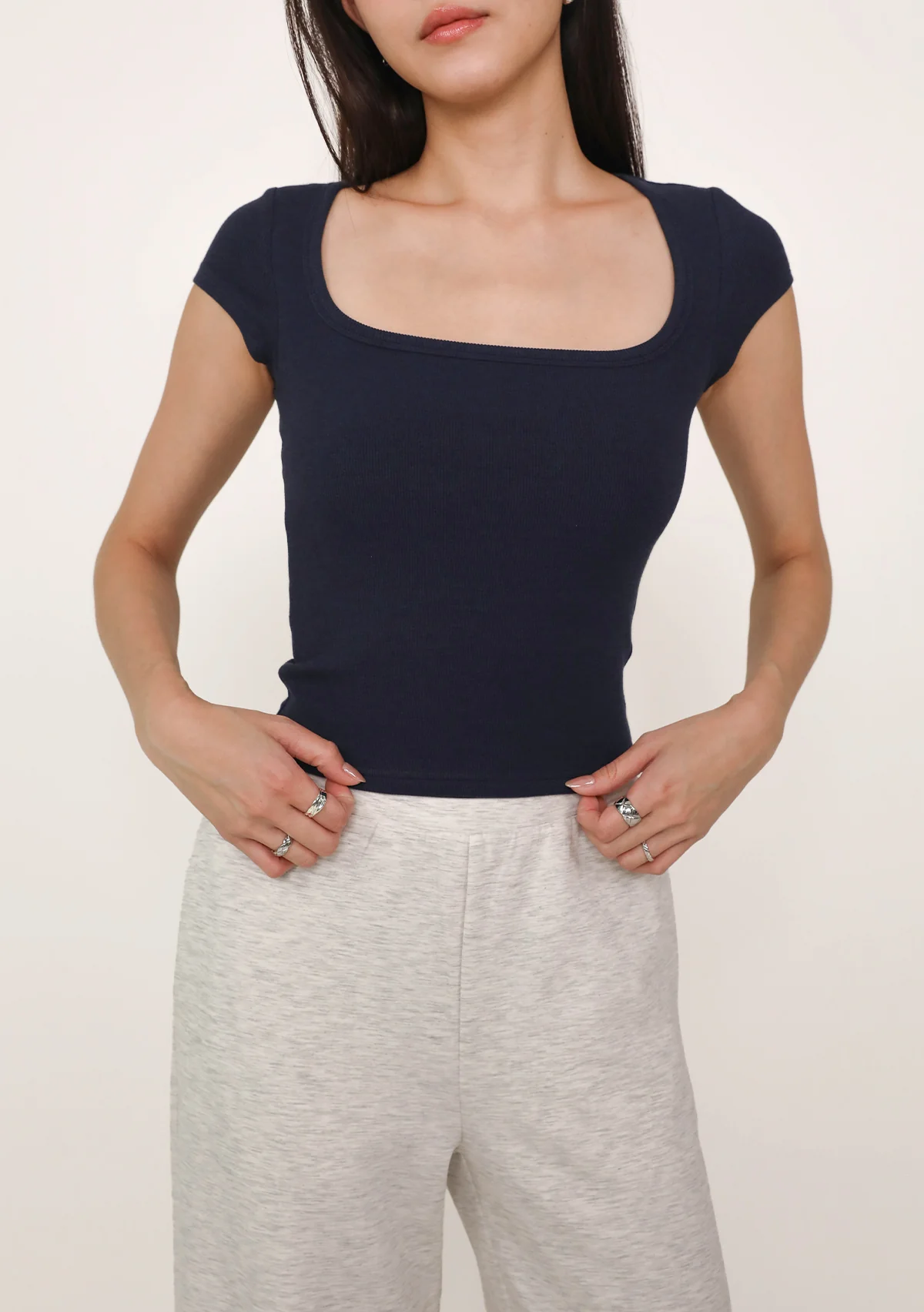 Renee Short Sleeve Padded Top - Image 40