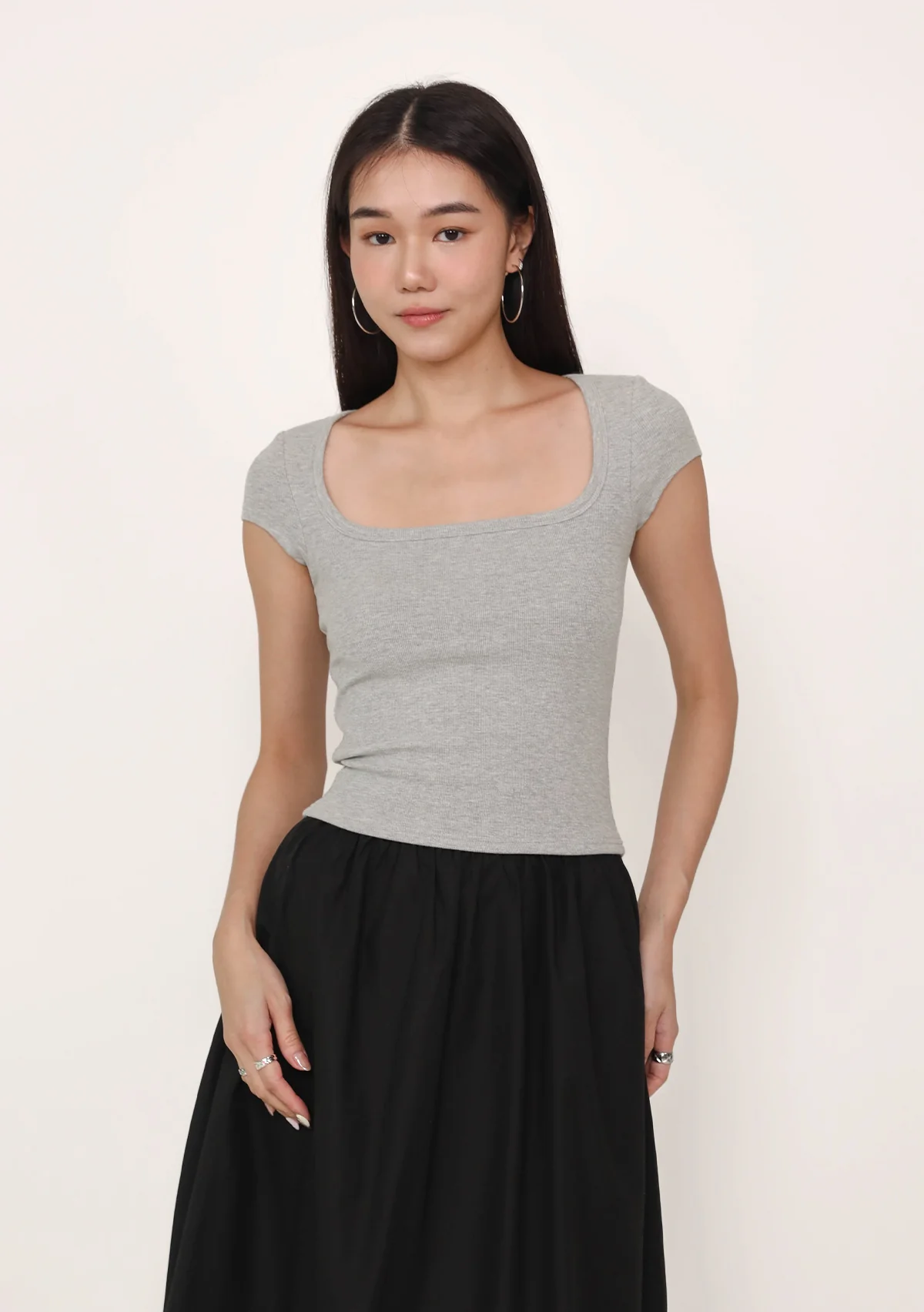 Renee Short Sleeve Padded Top - Image 43