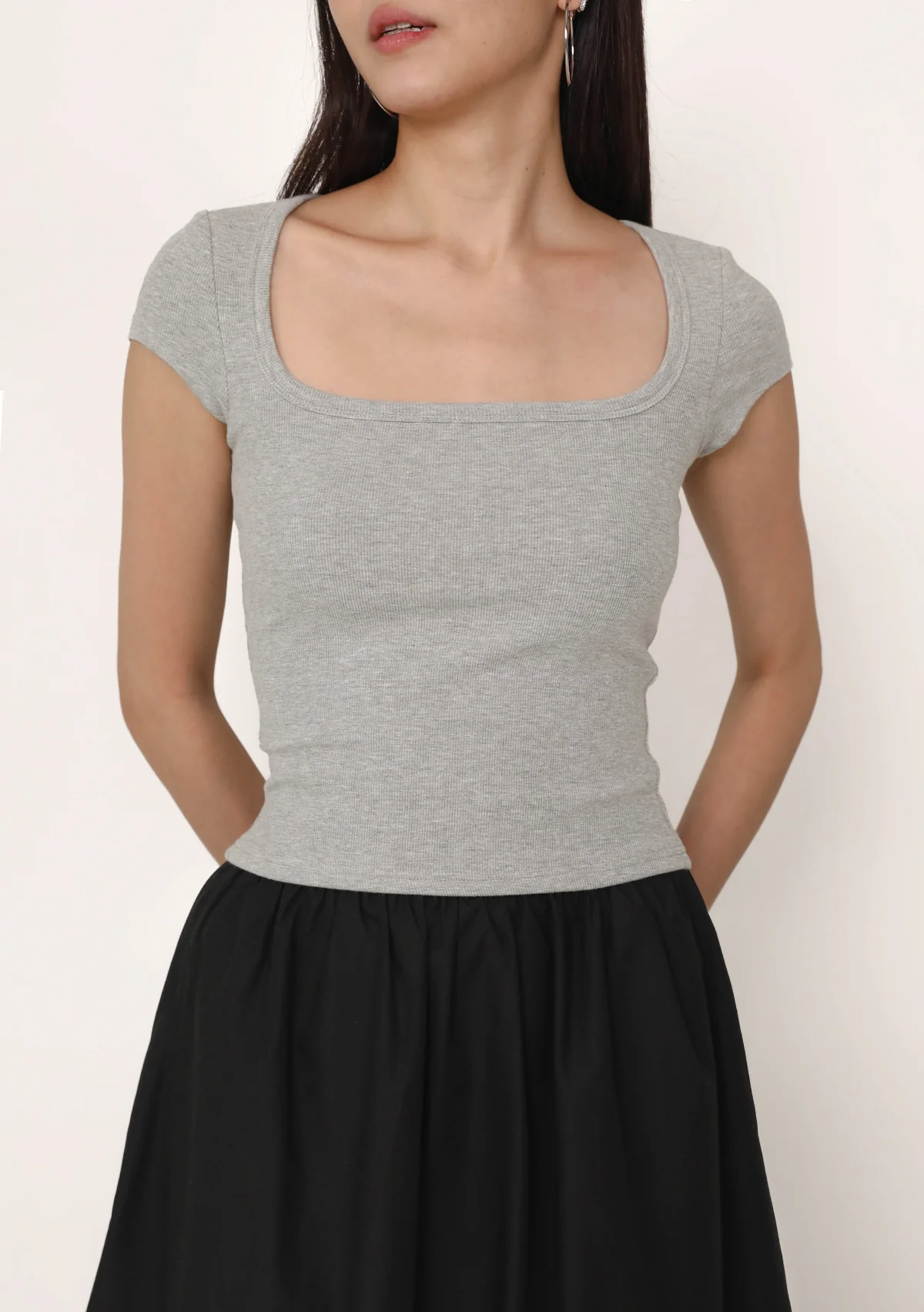 Renee Short Sleeve Padded Top - Image 44