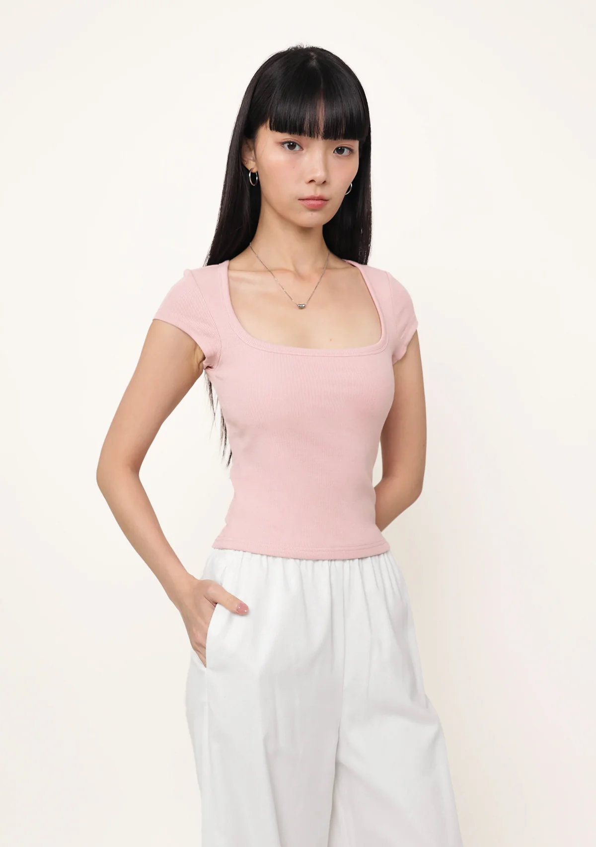 Renee Short Sleeve Padded Top - Image 5
