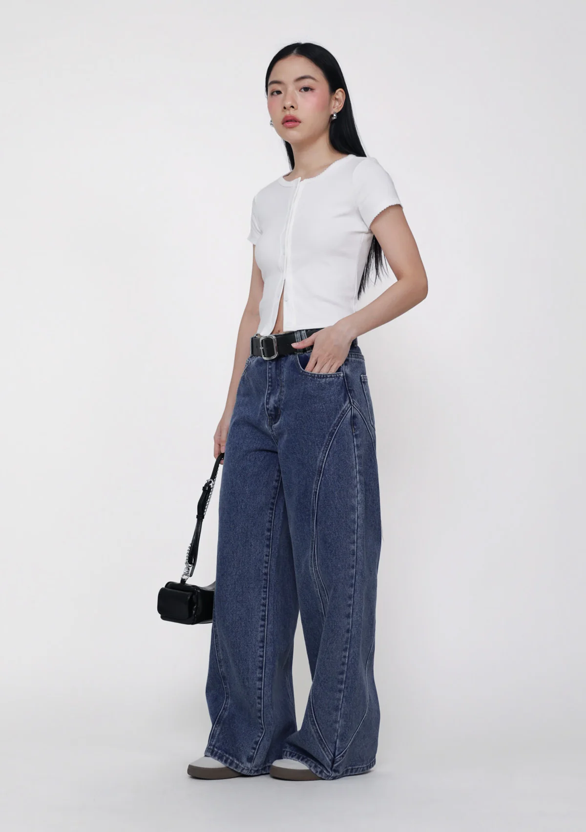 Mito Ribbed Button Top - Image 5