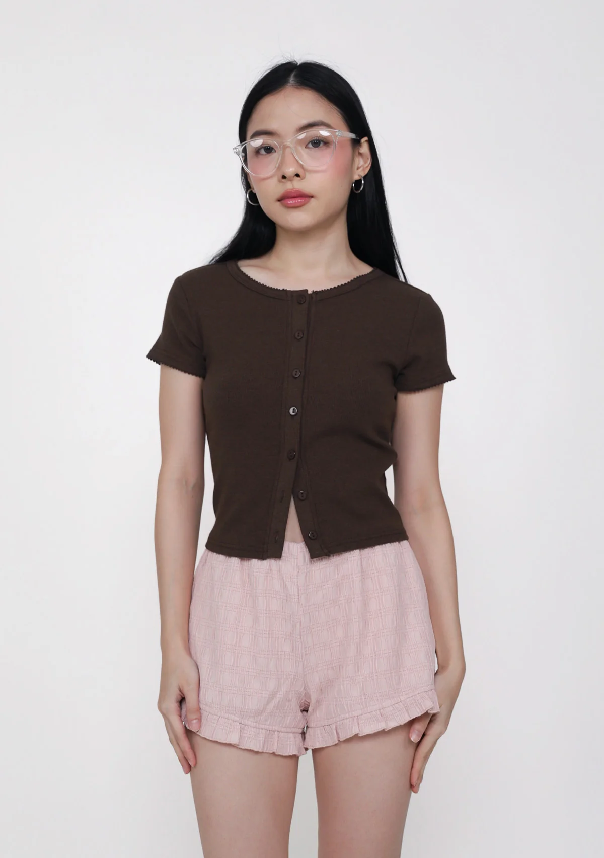 Mito Ribbed Button Top - Image 9