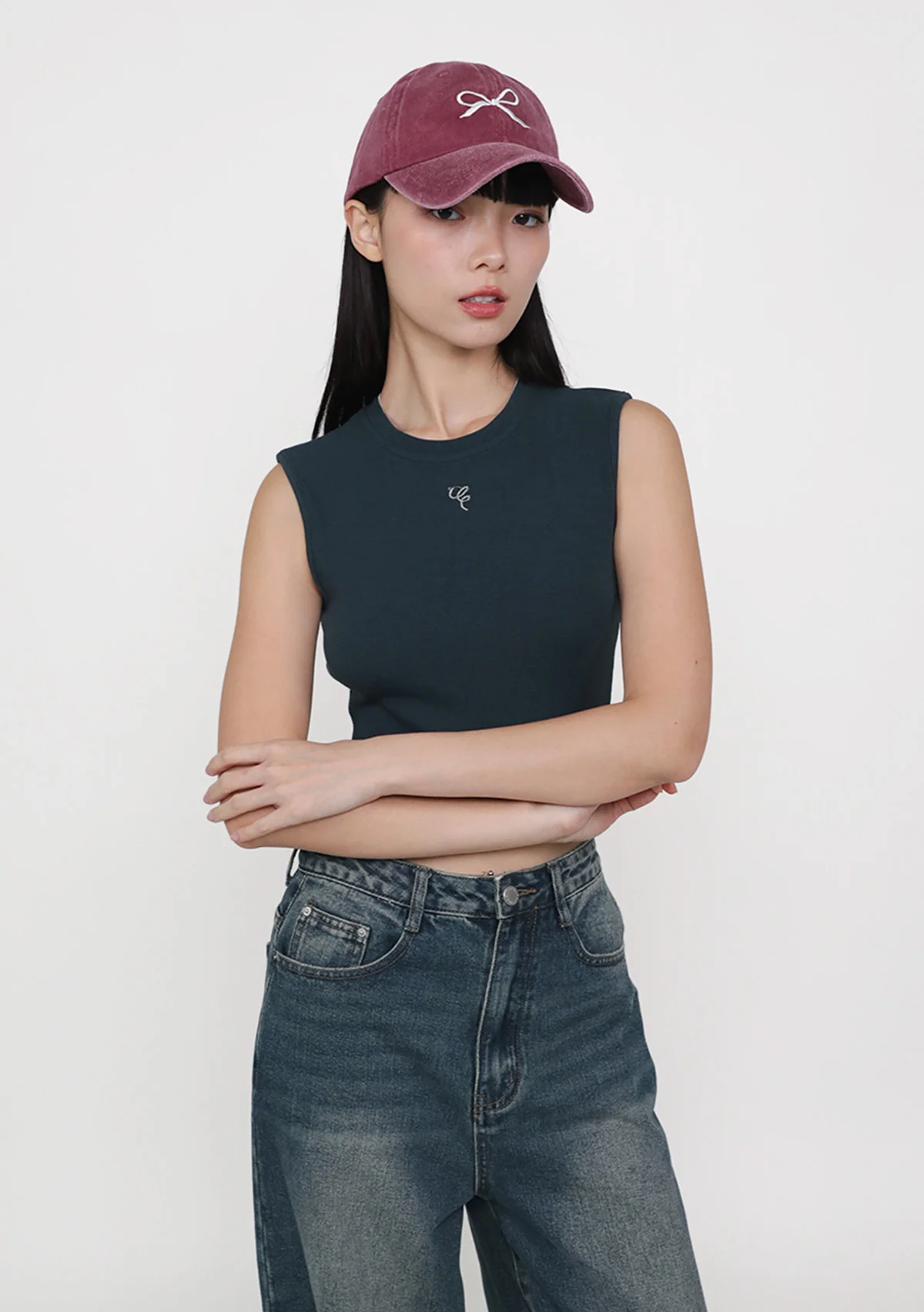 Nelia Ribbed Tank Top - Image 22