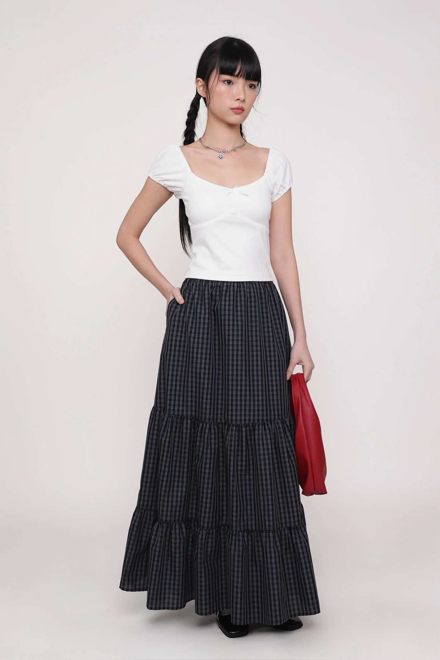 Alanis Ribbon Sleeve Padded Top - Image 14