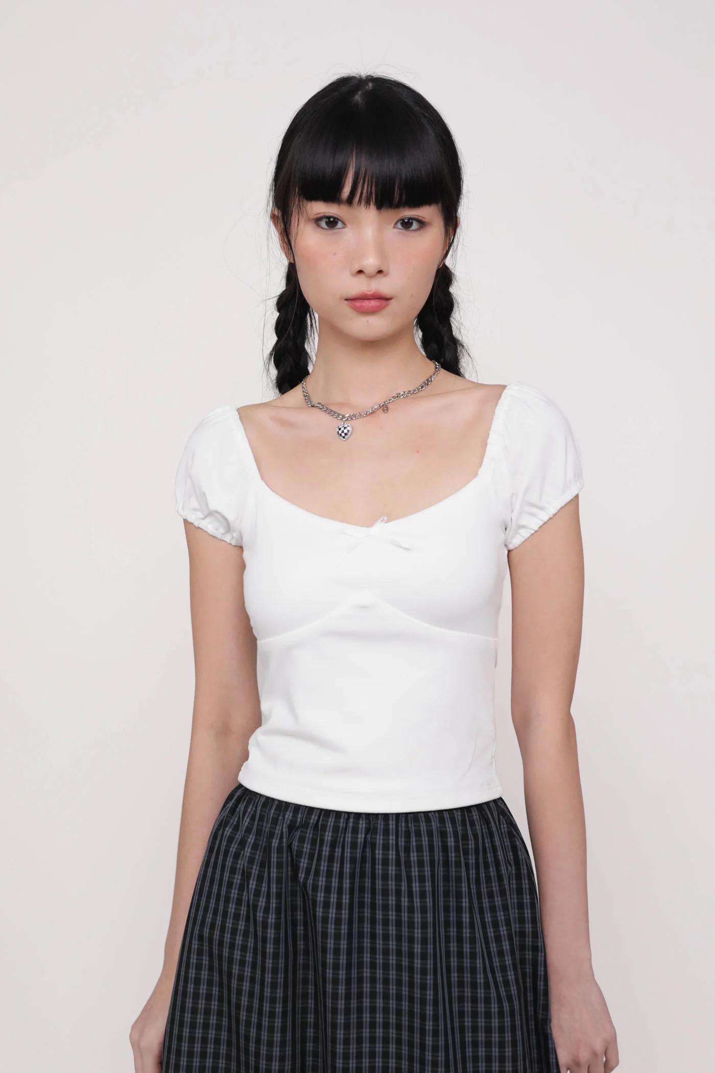 Alanis Ribbon Sleeve Padded Top - Image 16
