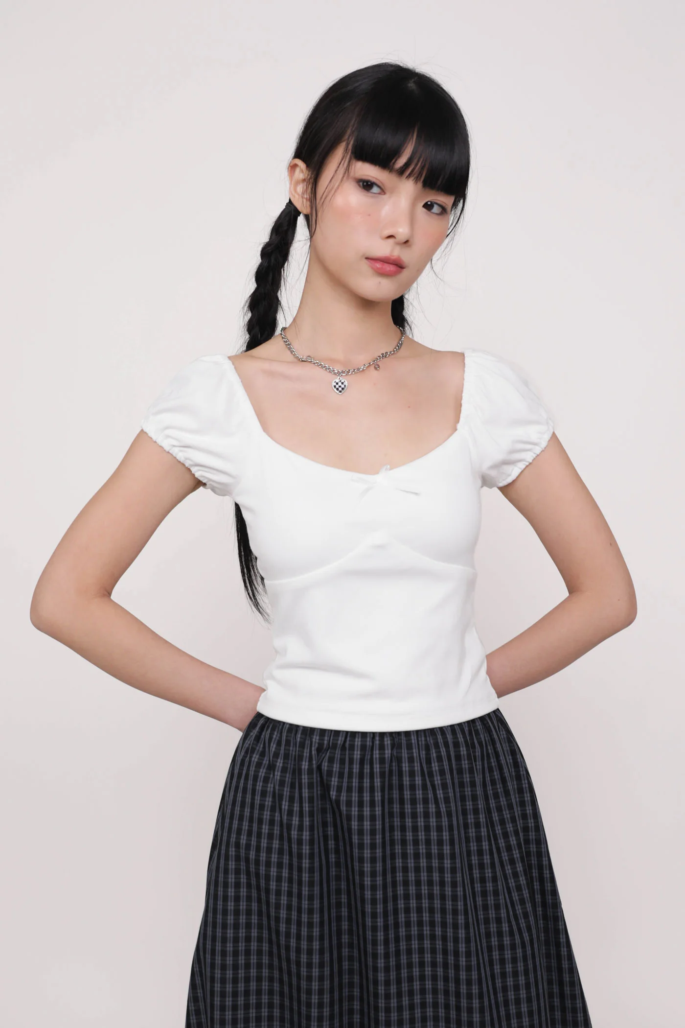 Alanis Ribbon Sleeve Padded Top - Image 18