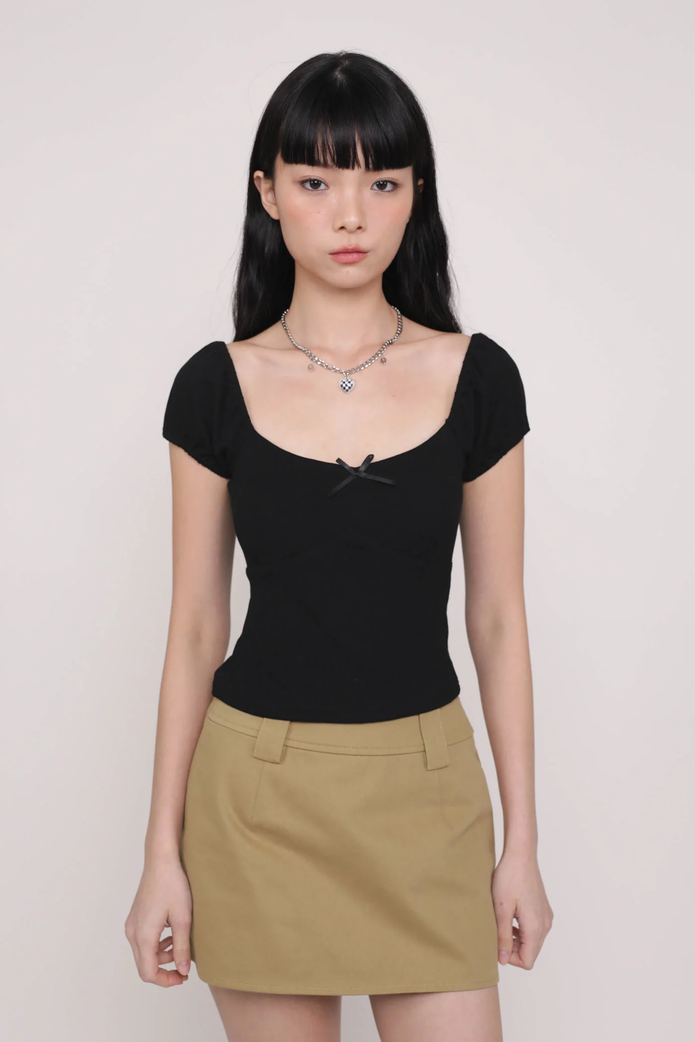 Alanis Ribbon Sleeve Padded Top - Image 2