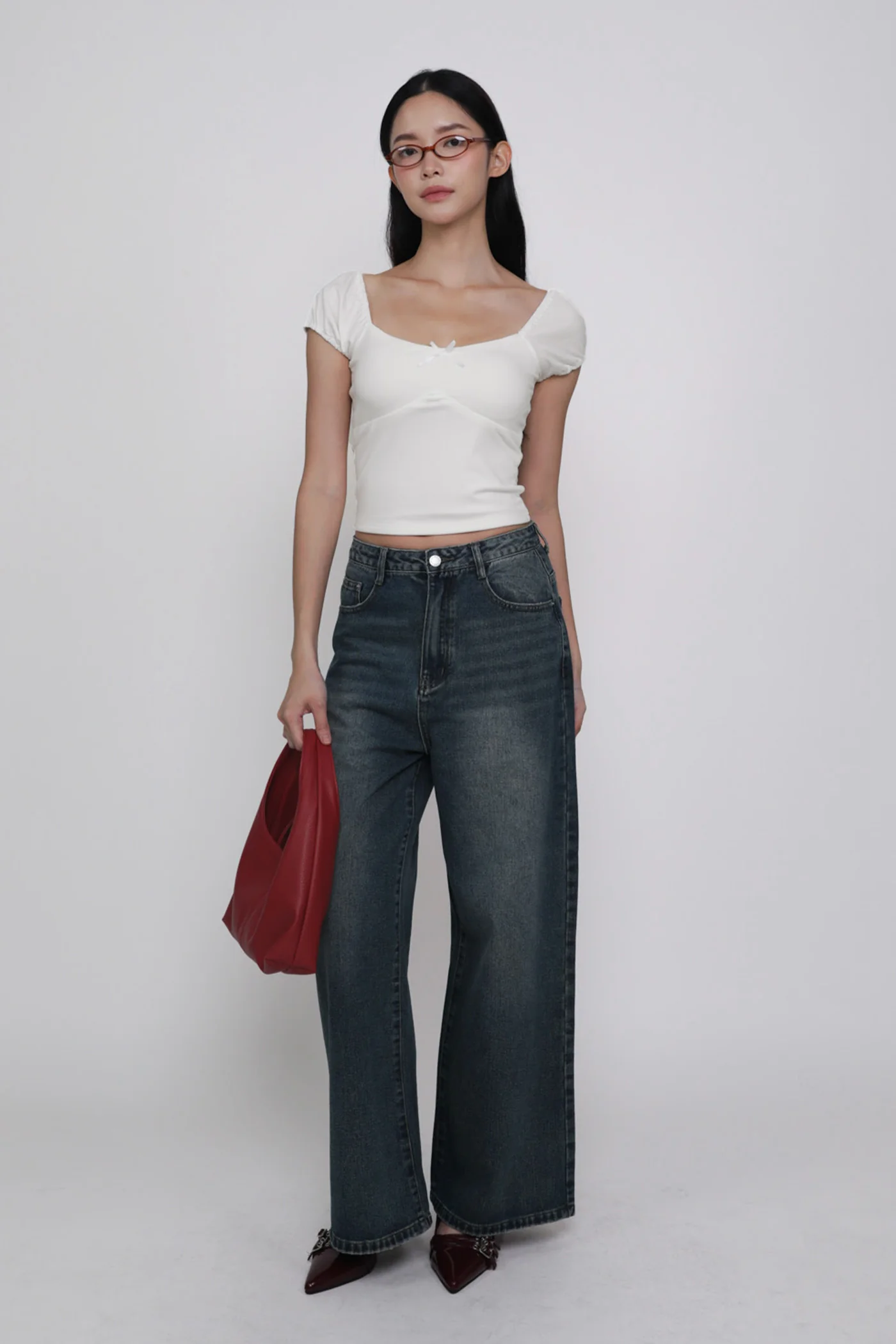 Alanis Ribbon Sleeve Padded Top - Image 21