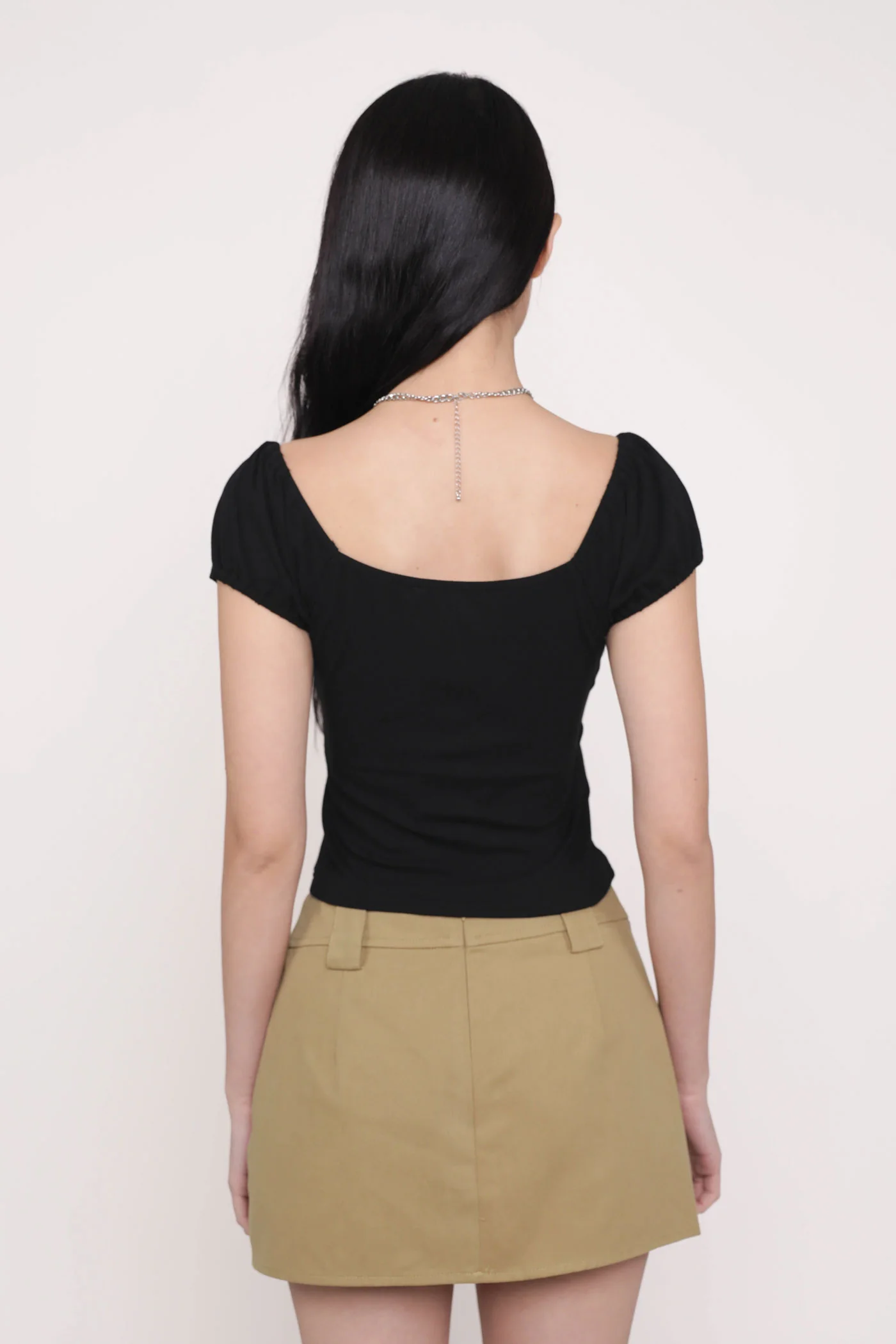 Alanis Ribbon Sleeve Padded Top - Image 7