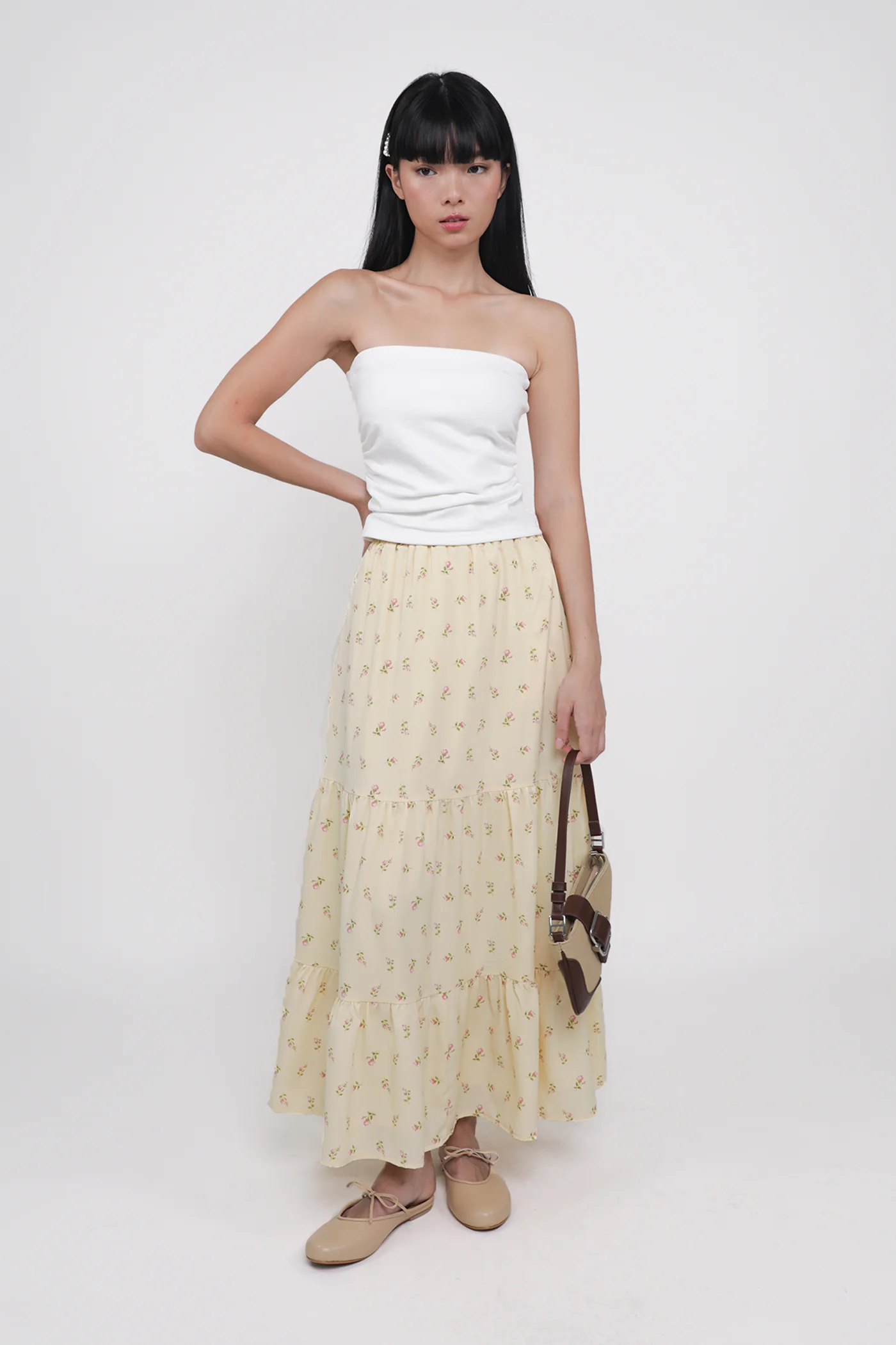 Rica Ruched Padded Tube Top - Image 13